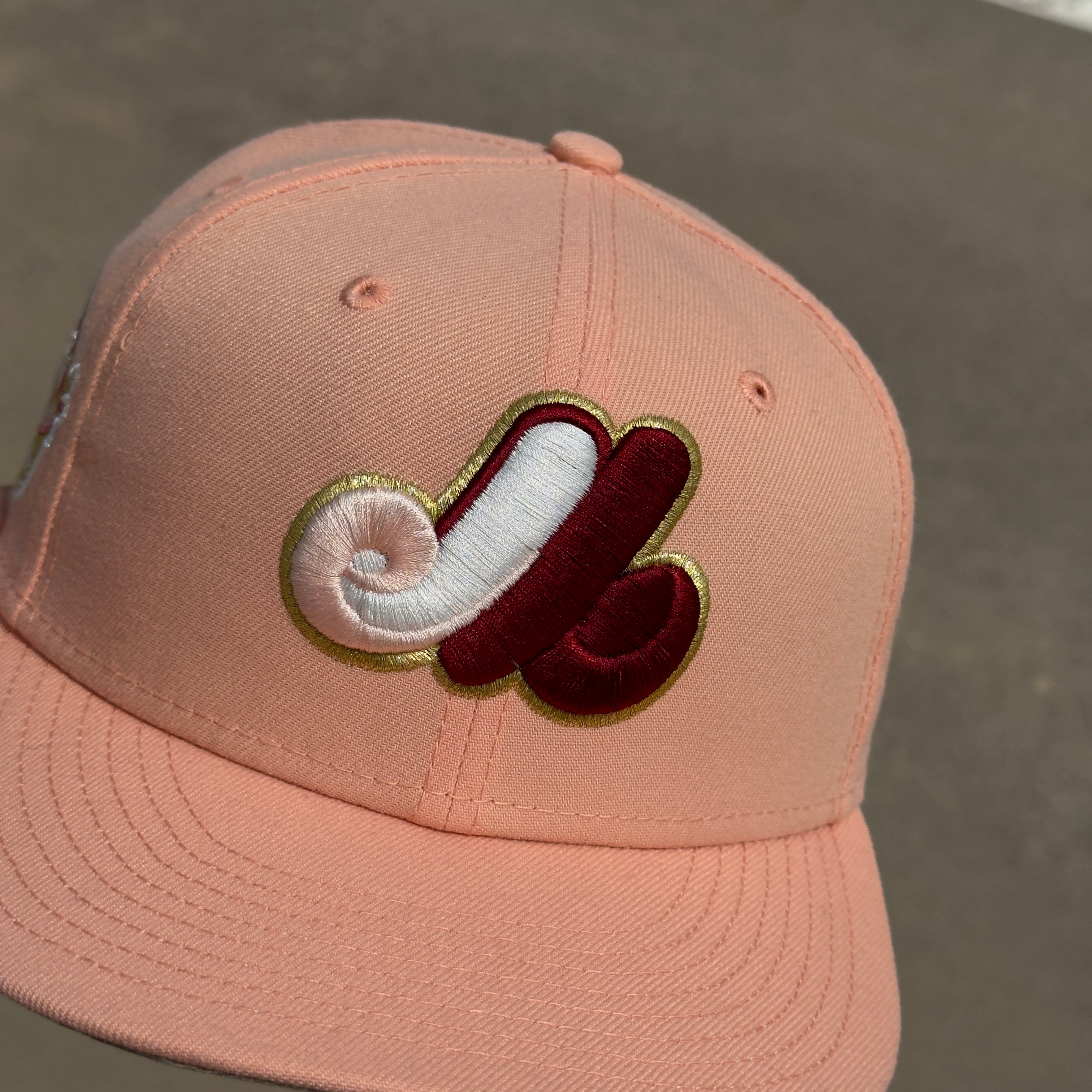 1/8 USED Pink Montreal Expos 25 Years MLB Toronto 59fifty New Era Fitted Hat Cap