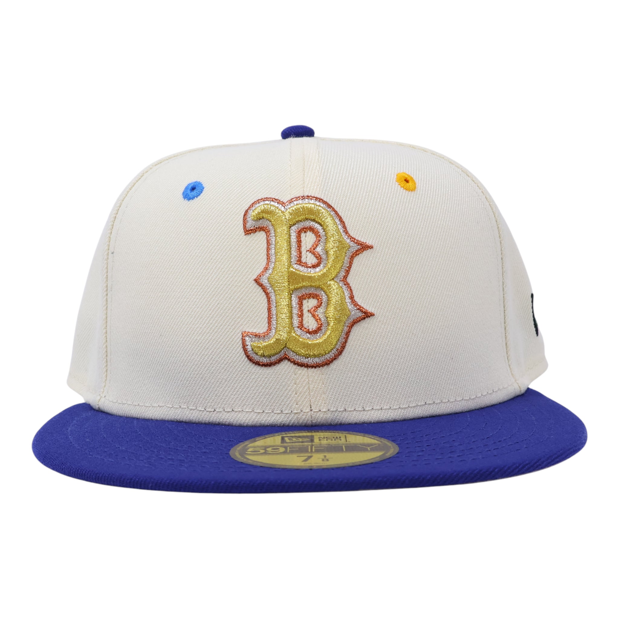 NWT 1/8 Chrome Boston Red Sox Simple Clean Dope 59fifty New Era Fitted Hat Cap