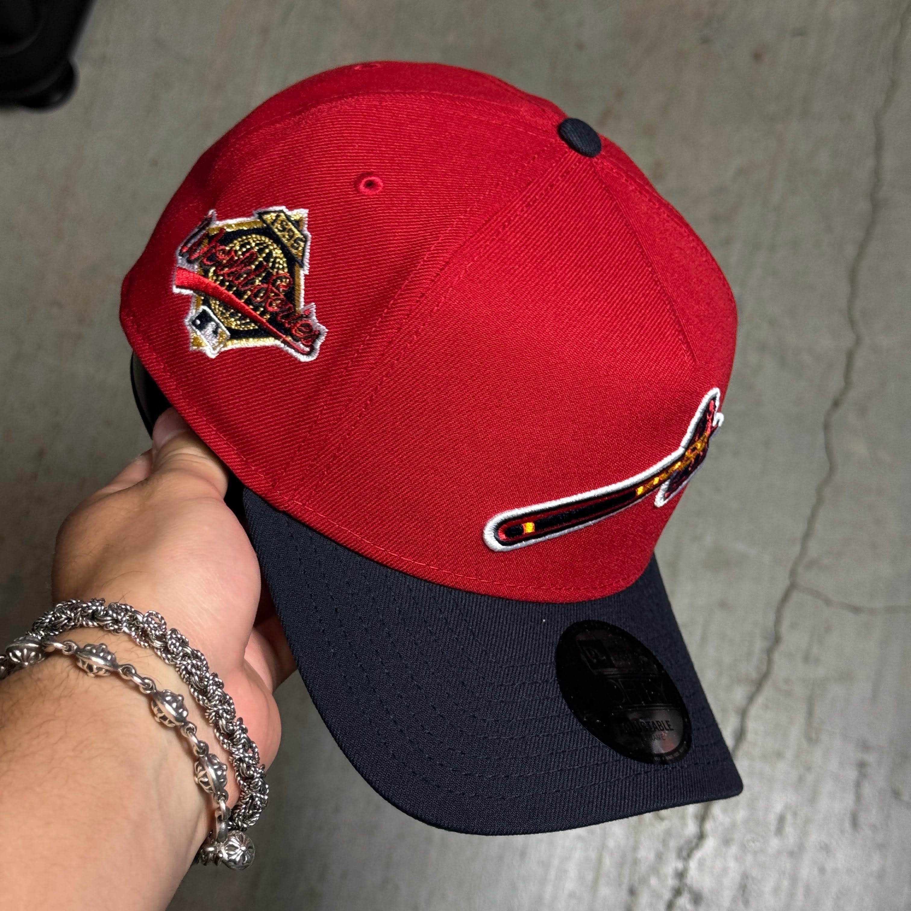 NWT Red Atlanta Braves 1995 World Series 9Forty New Era Adjustable Snapback Hat 5 Panel