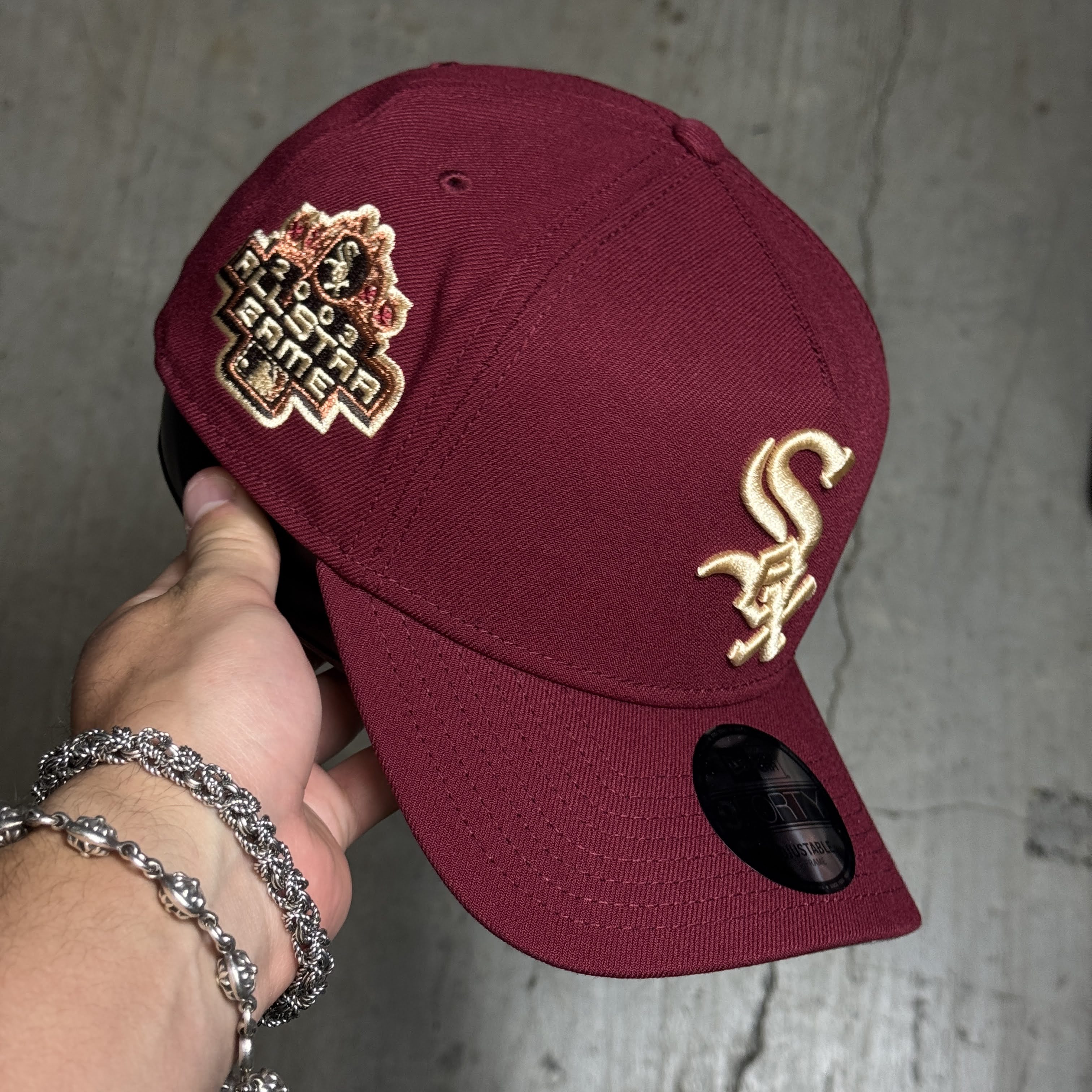 NWT Maroon Chicago White Sox 2003 All Star Game 9Forty New Era Adjustable Snapback Hat 5 Panel