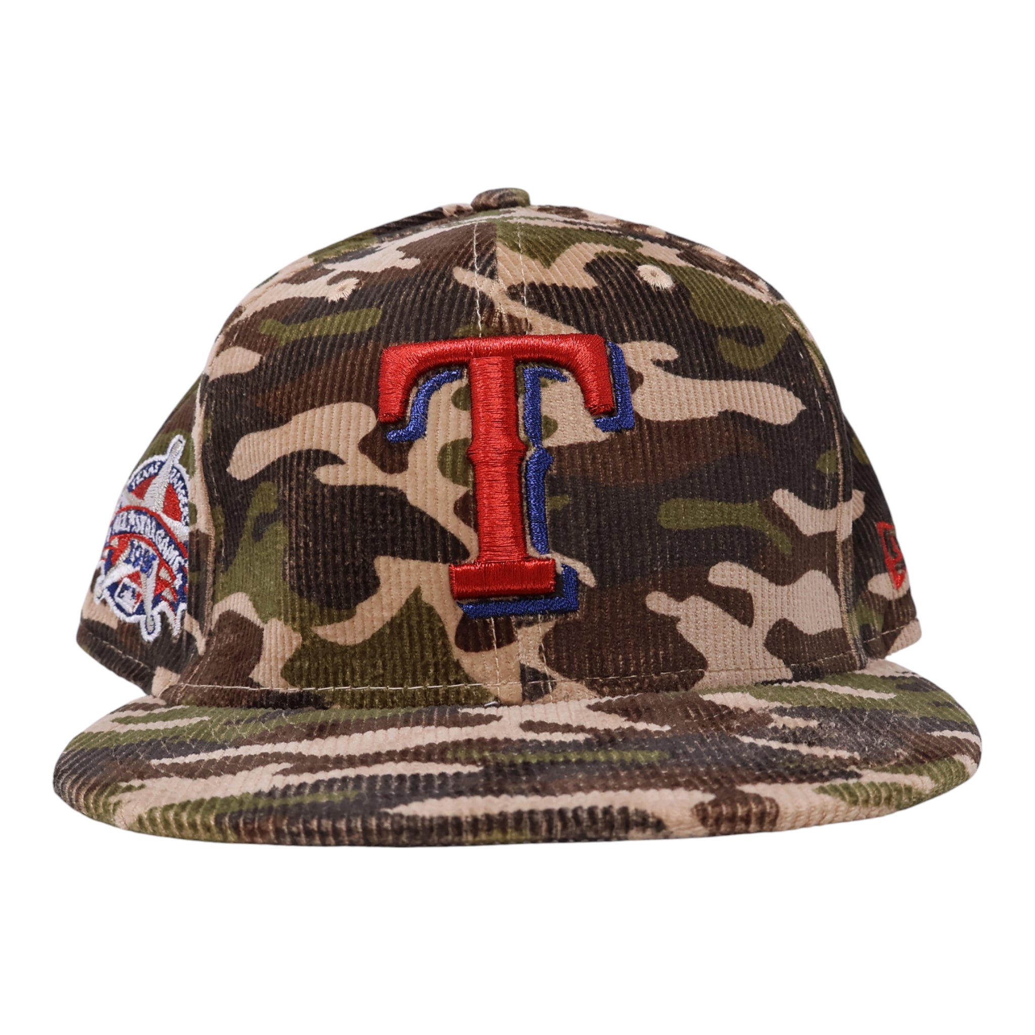 NWT Camo Dallas Texas Rangers 1995 Inaugural 59fifty New Era Fitted Hat Cap