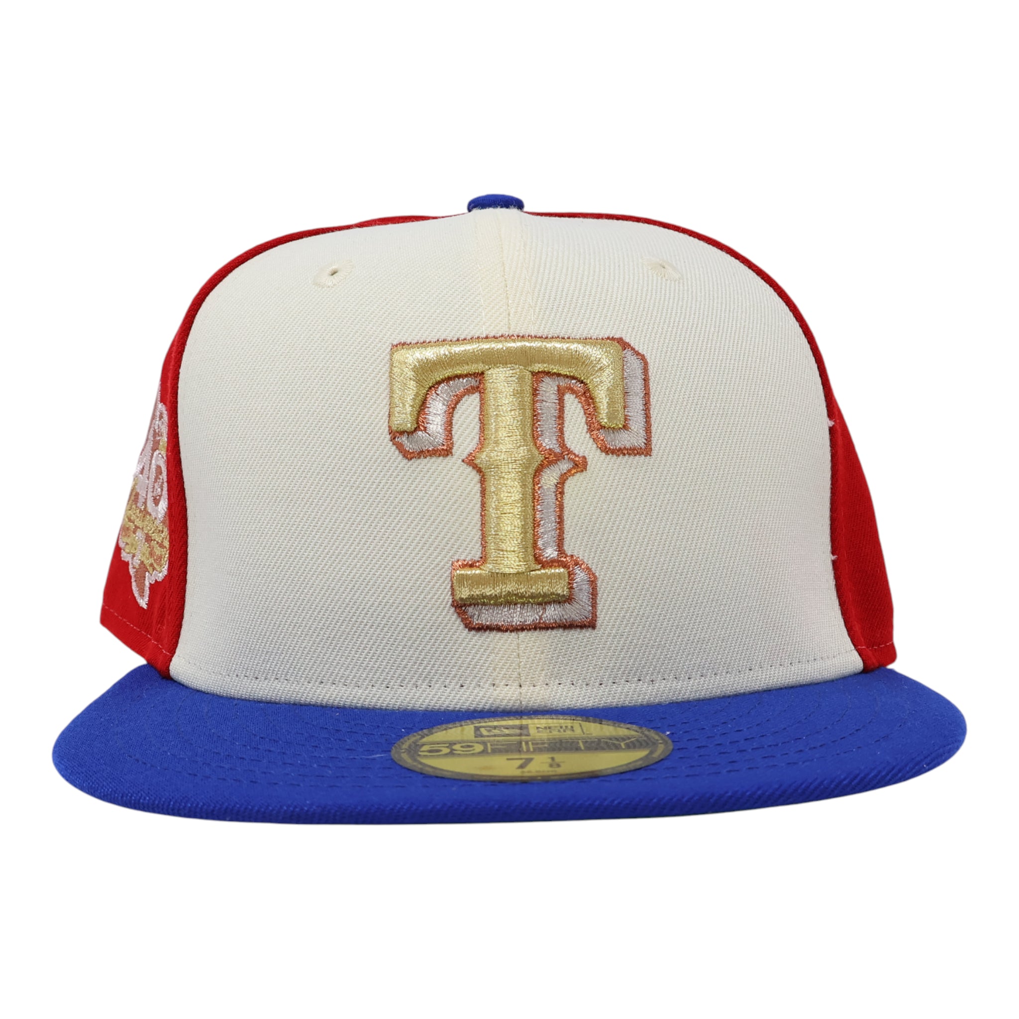 NWT Multicolor Dallas texas Rangers 40th Anniversary 59fifty New Era Fitted Hat Cap