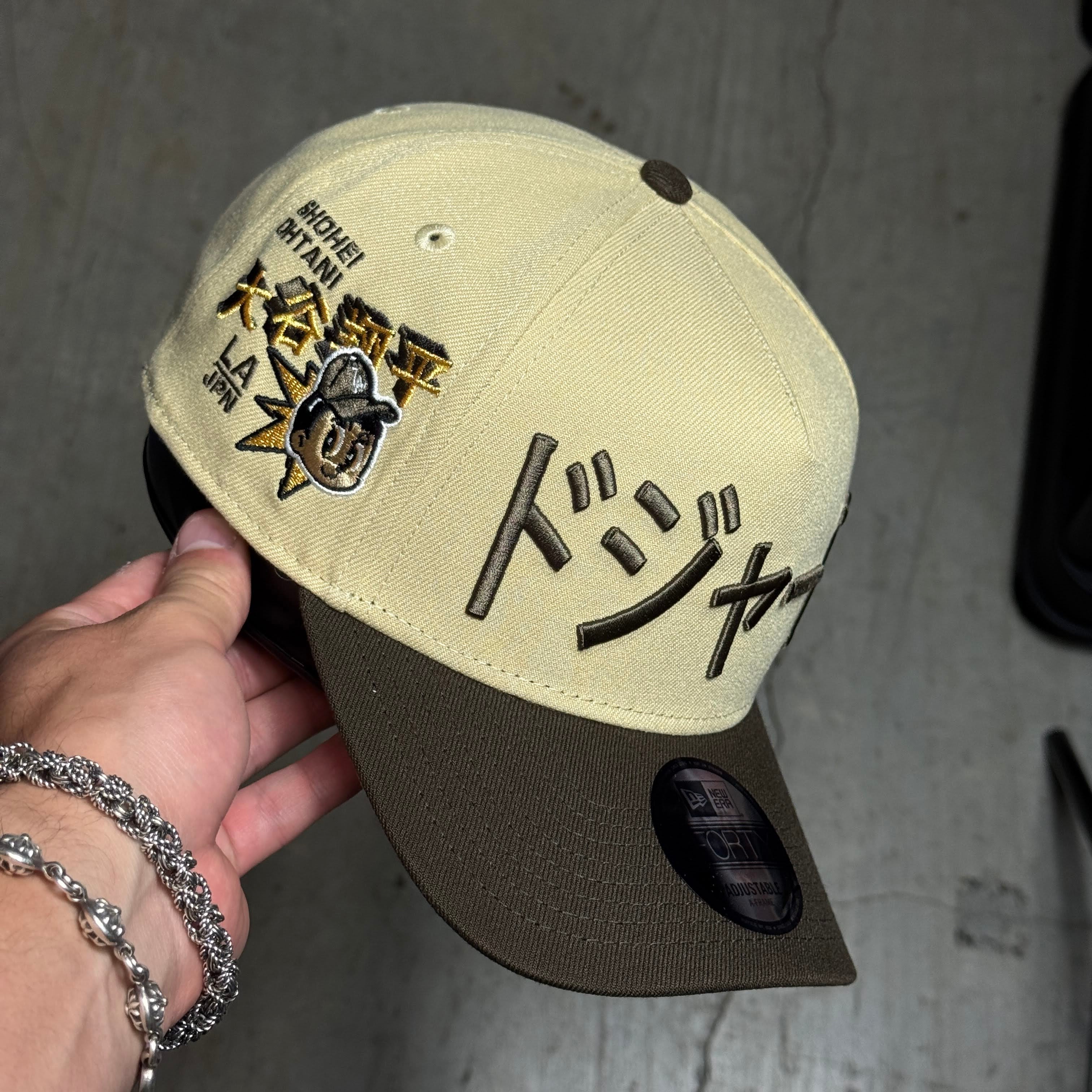 NWT Khaki Los Angeles Dodgers Shohei Ohtani 9Forty New Era Adjustable Snapback Hat 5 Panel