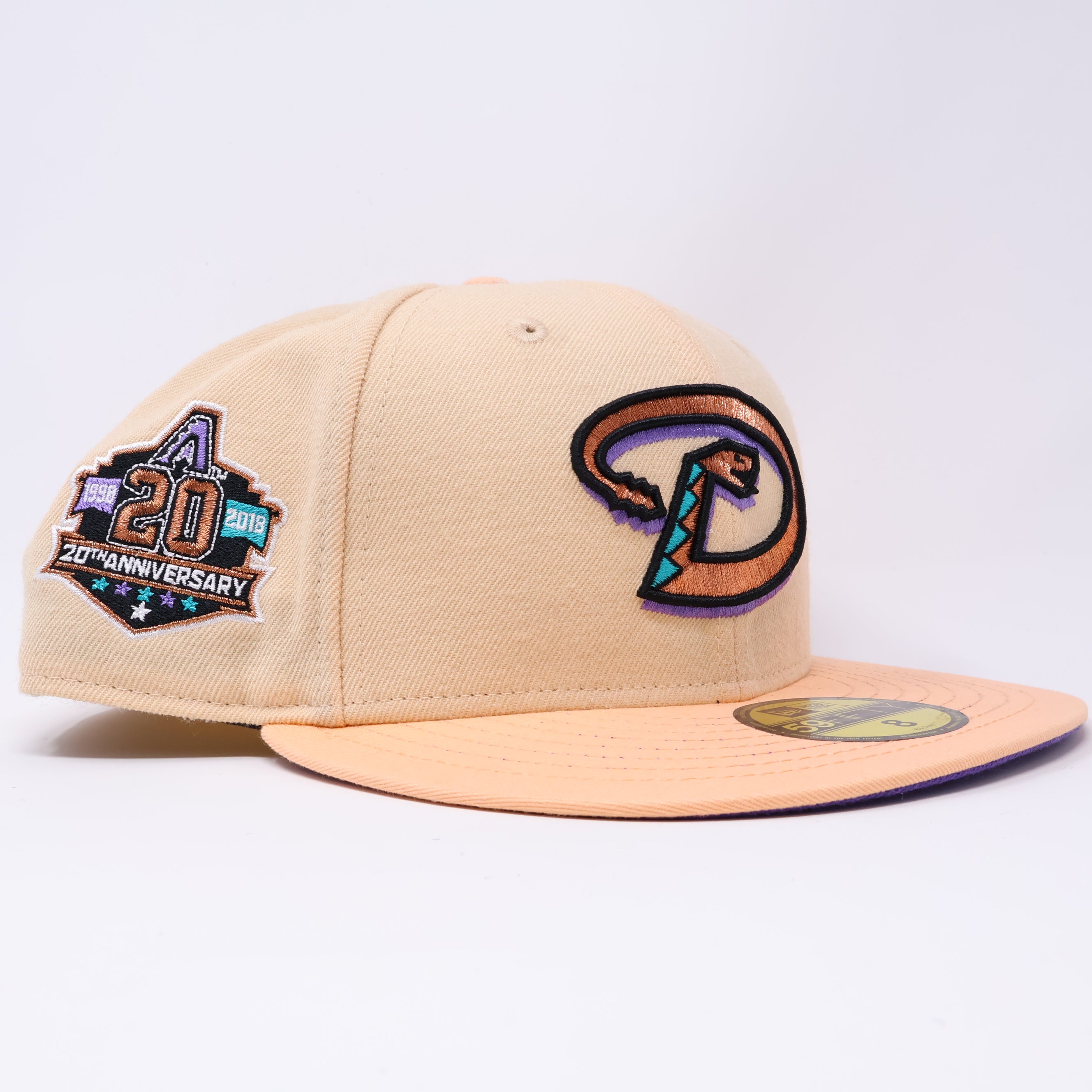 NWT 8 Pink Arizona Diamondbacks 20th Anniversary 59fifty New Era Fitted Hat Cap
