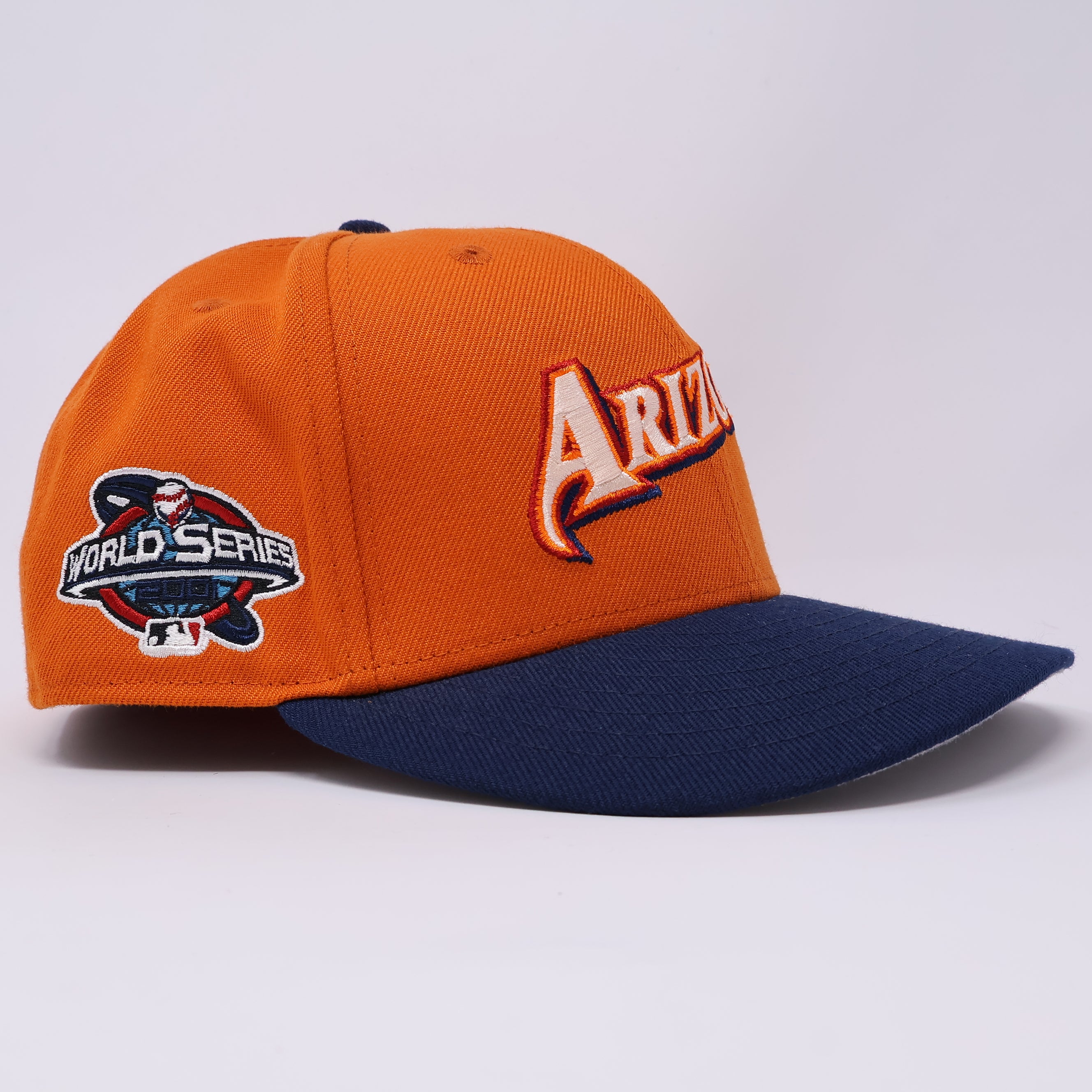 USED 1/8 Orange Arizona Diamondbacks 2001 World Series 59fifty New Era Fitted Hat Cap