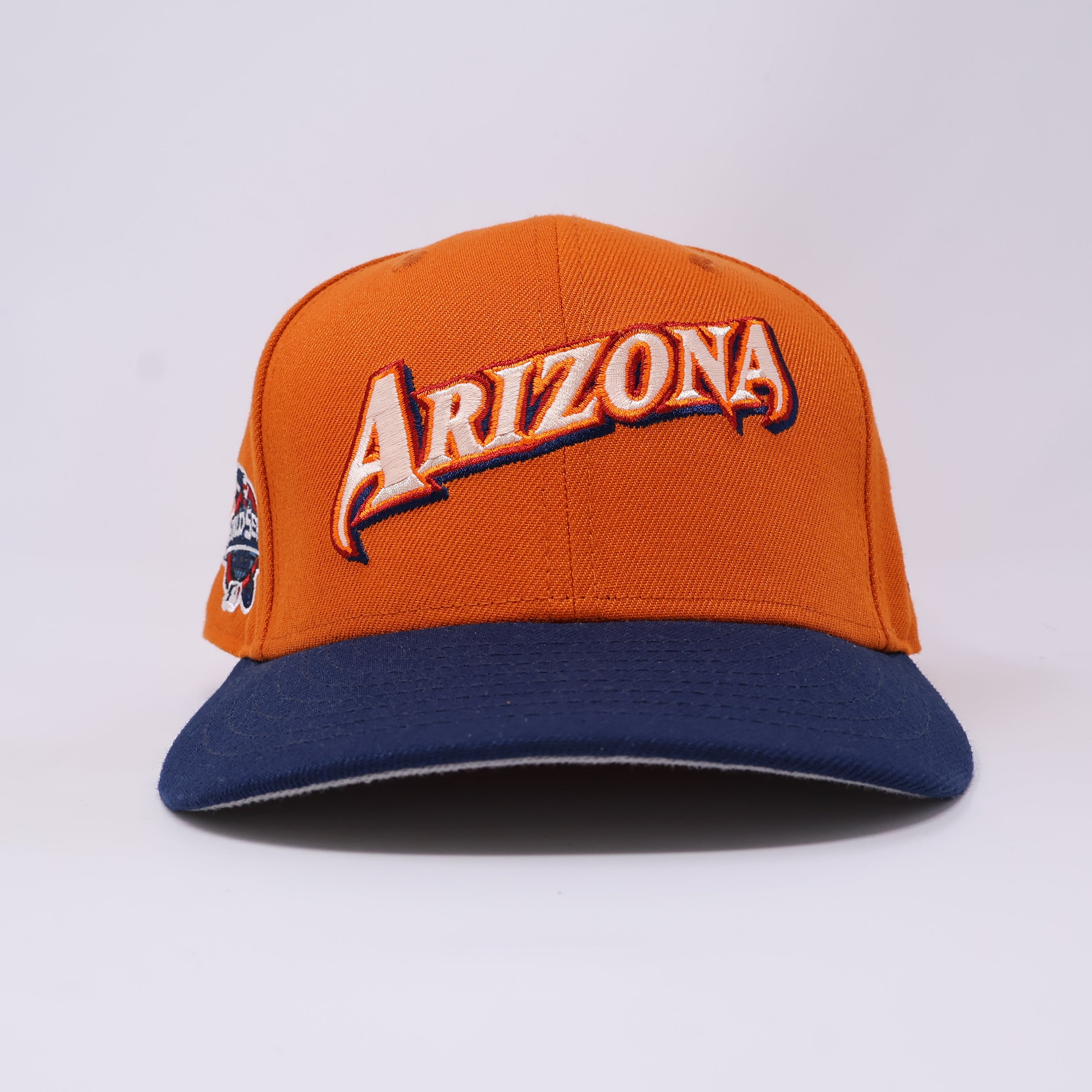 USED 1/8 Orange Arizona Diamondbacks 2001 World Series 59fifty New Era Fitted Hat Cap