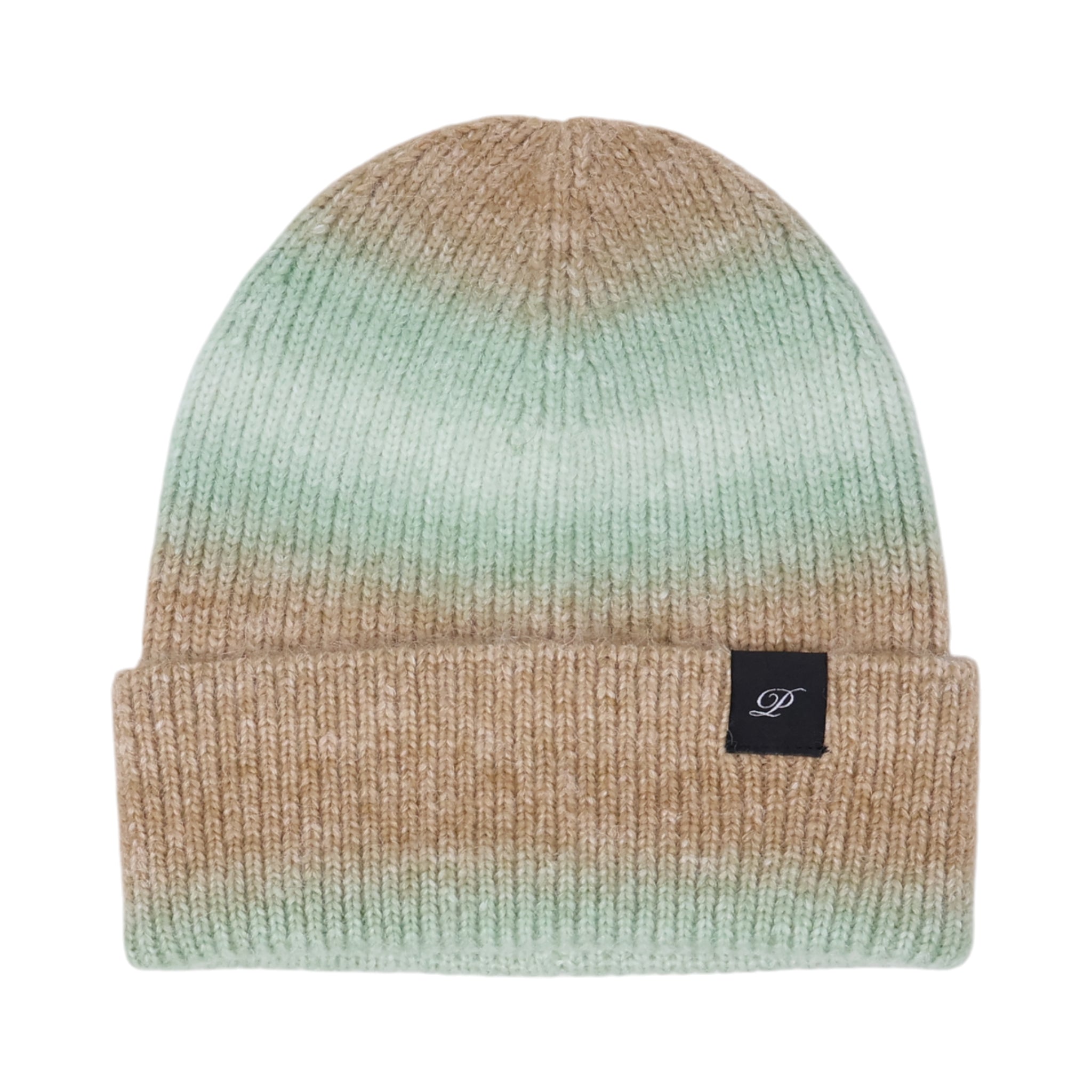 NWT Green Orange Wool-like Unisex Mens Womens Ski Cap Warm Knit