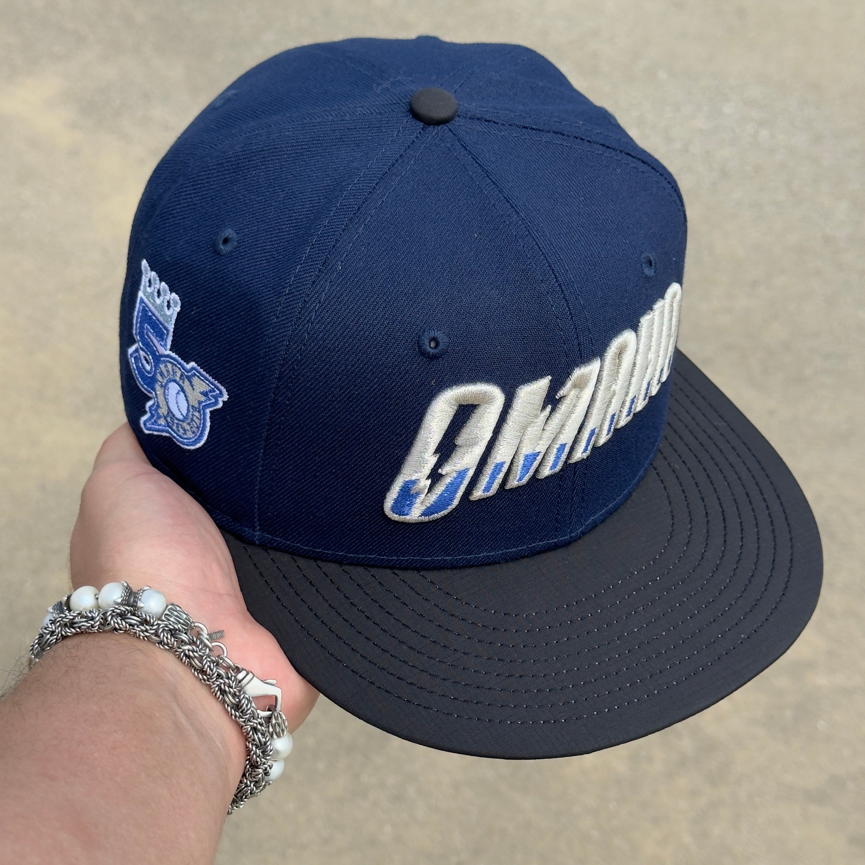 1/8 USED Omaha Storm Chasers Kansas City Minor League 59fifty New Era Fitted Hat Cap