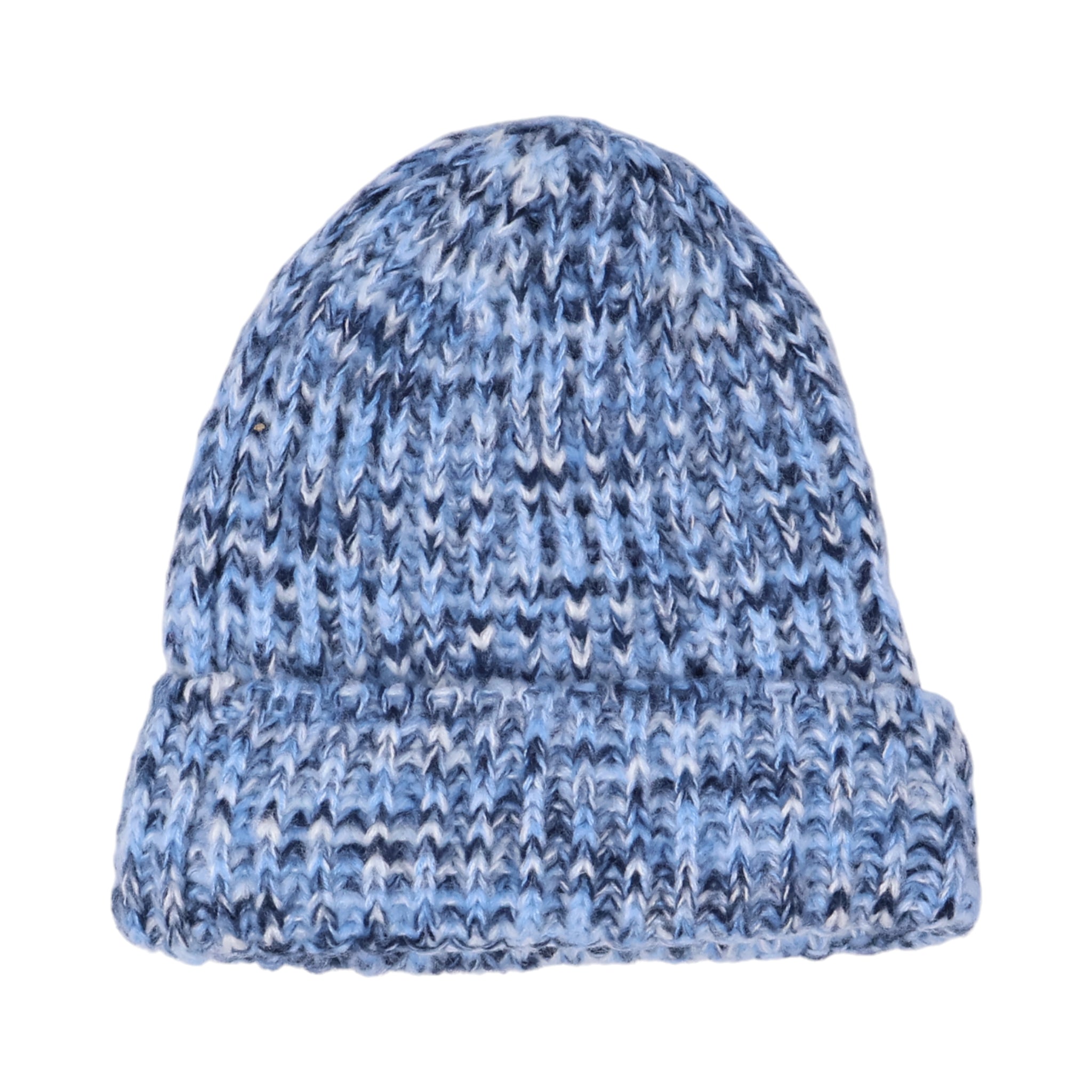 NWT Blue Wool-like Fleece Lined Unisex Mens Womens Ski Cap Warm Knit