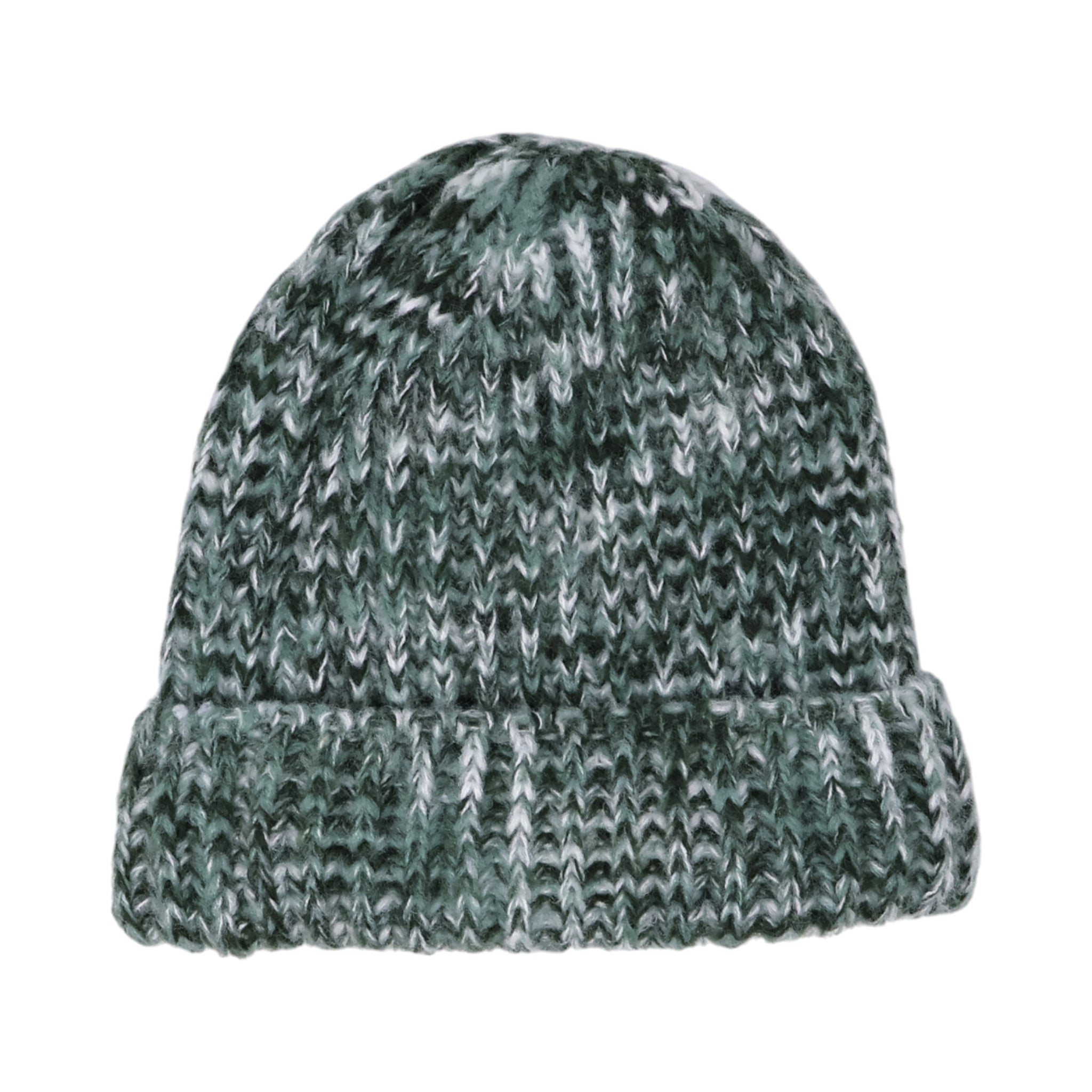 NWT Green Wool-like Fleece Lined Unisex Mens Womens Ski Cap Warm Knit