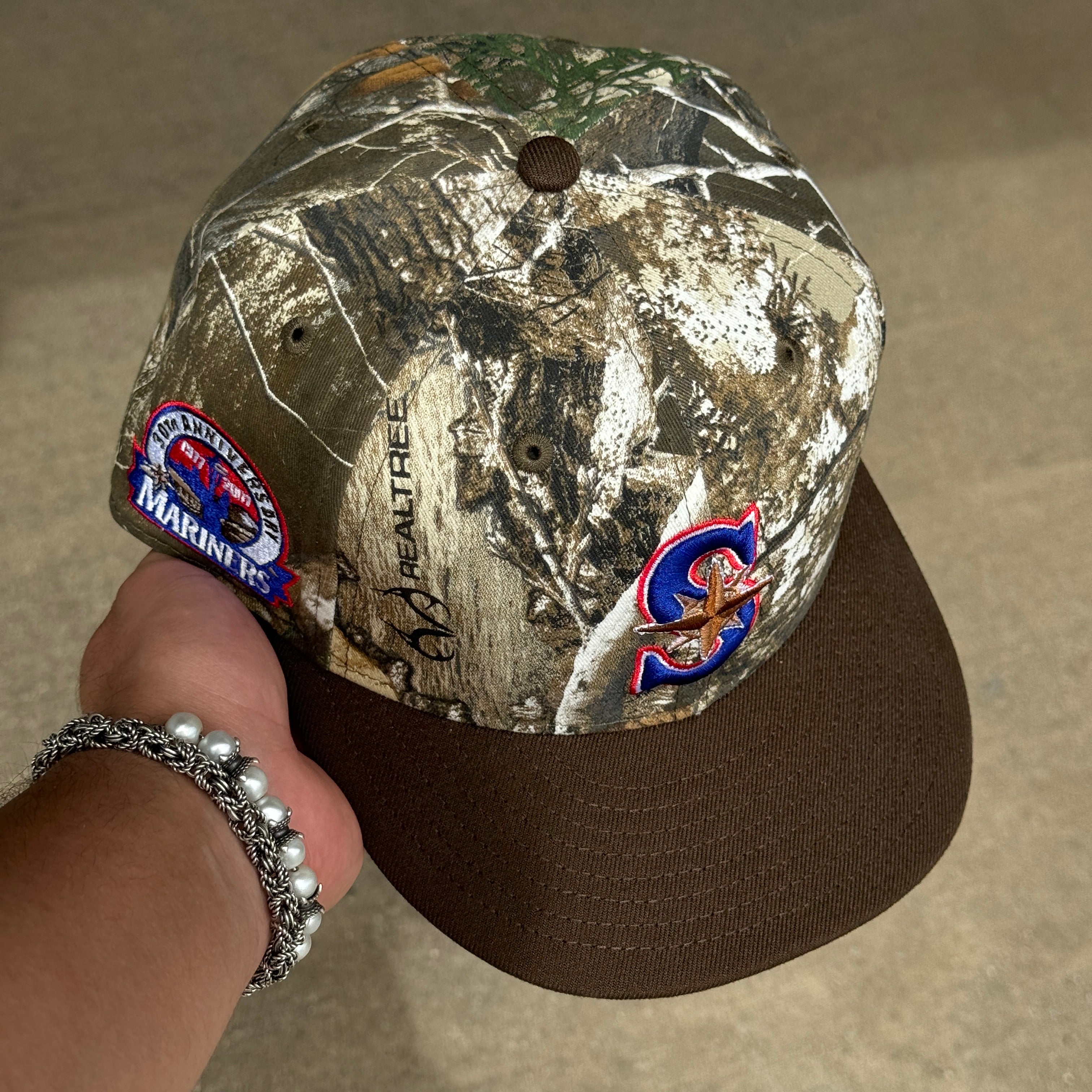 New era high quality 59Fifty Seattle Mariners Real Tree Camo Size 7 5/8