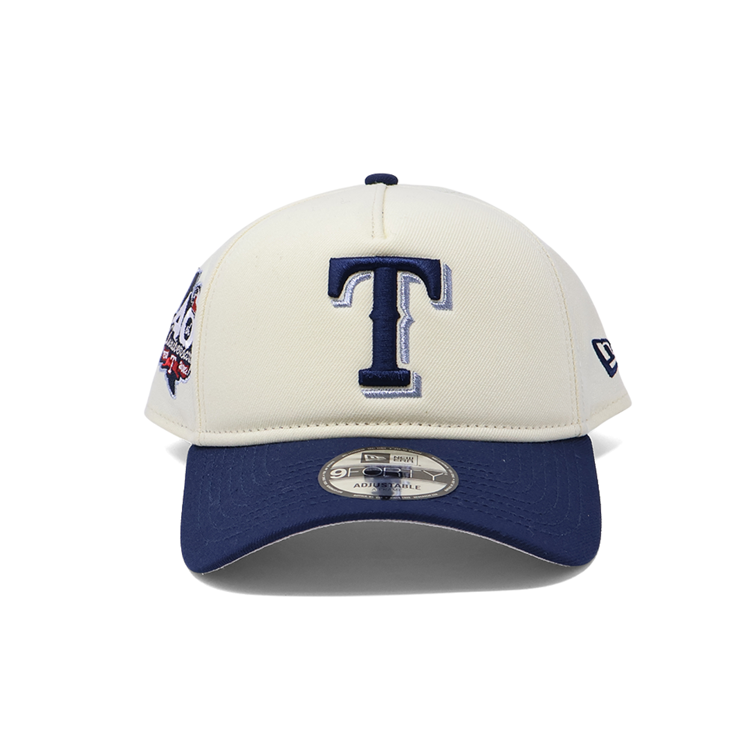 NWT Chrome Dallas Texas Rangers 40th Anniversary A-Frame New Era Adjustable Snapback Hat 5 Panel