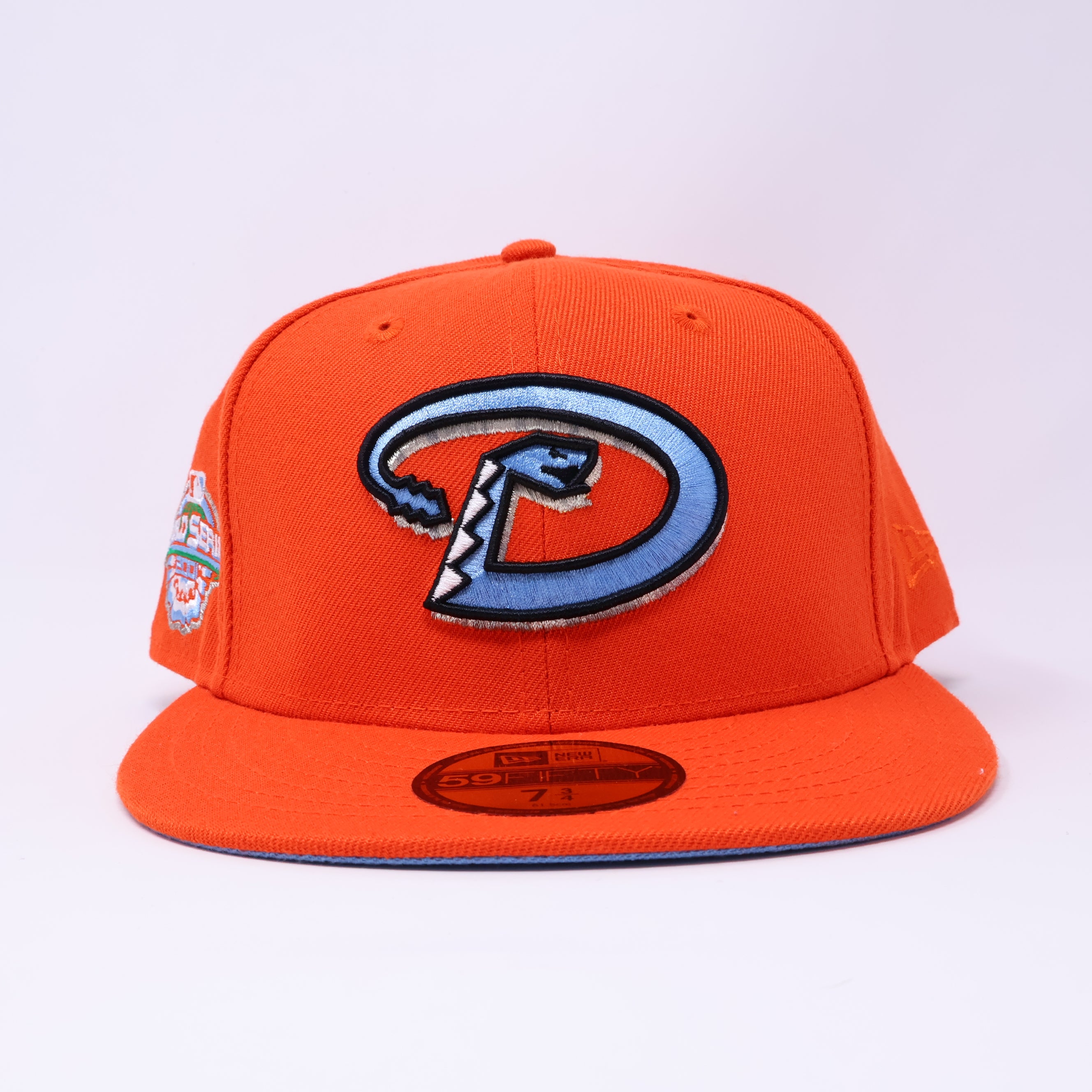 NEW 3/4 Orange Arizona Diamondbacks 2001 World Series 59fifty New Era Fitted Hat Cap