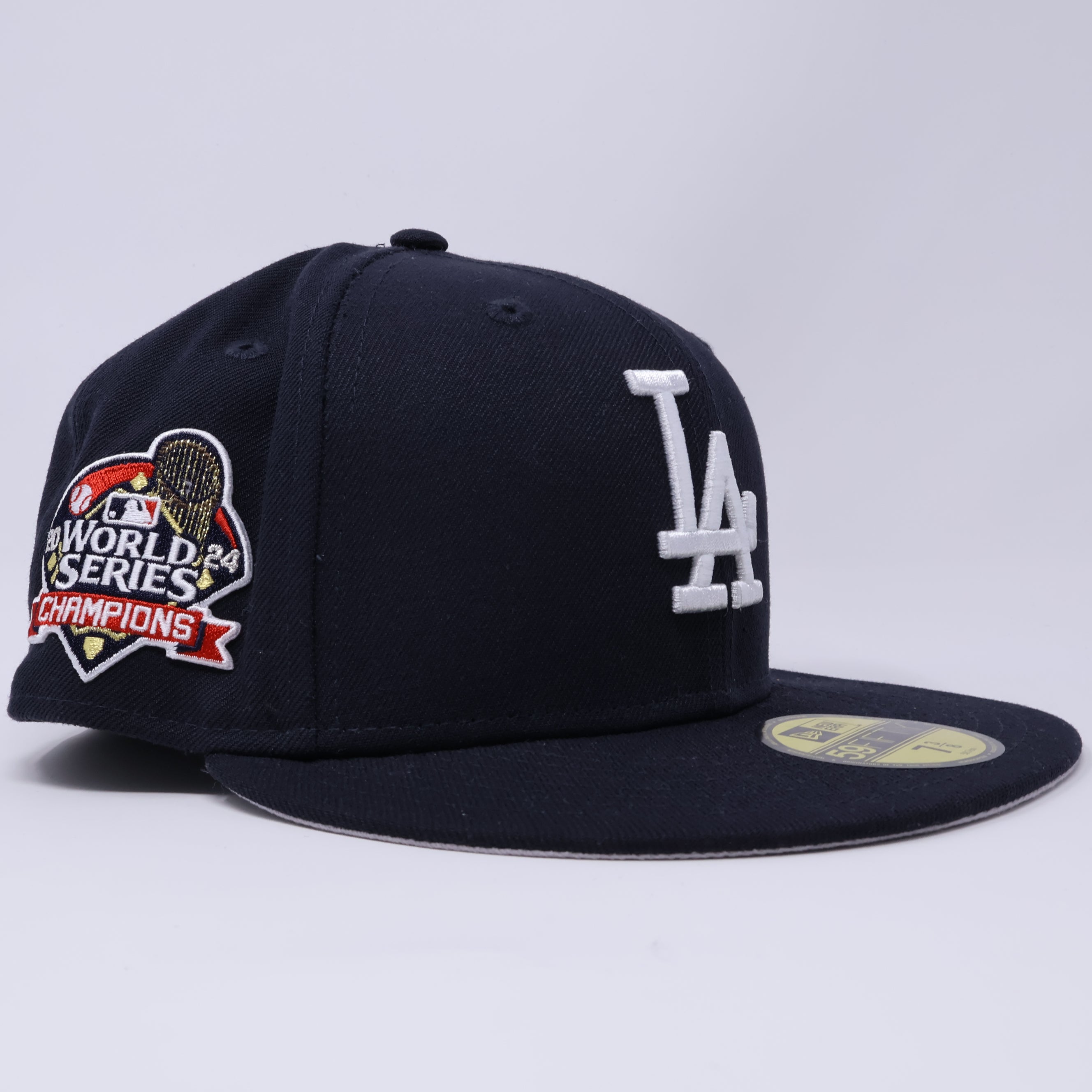 NWT Navy Los Angeles Dodgers 2024 World Series 59fifty New Era Fitted Hat Cap