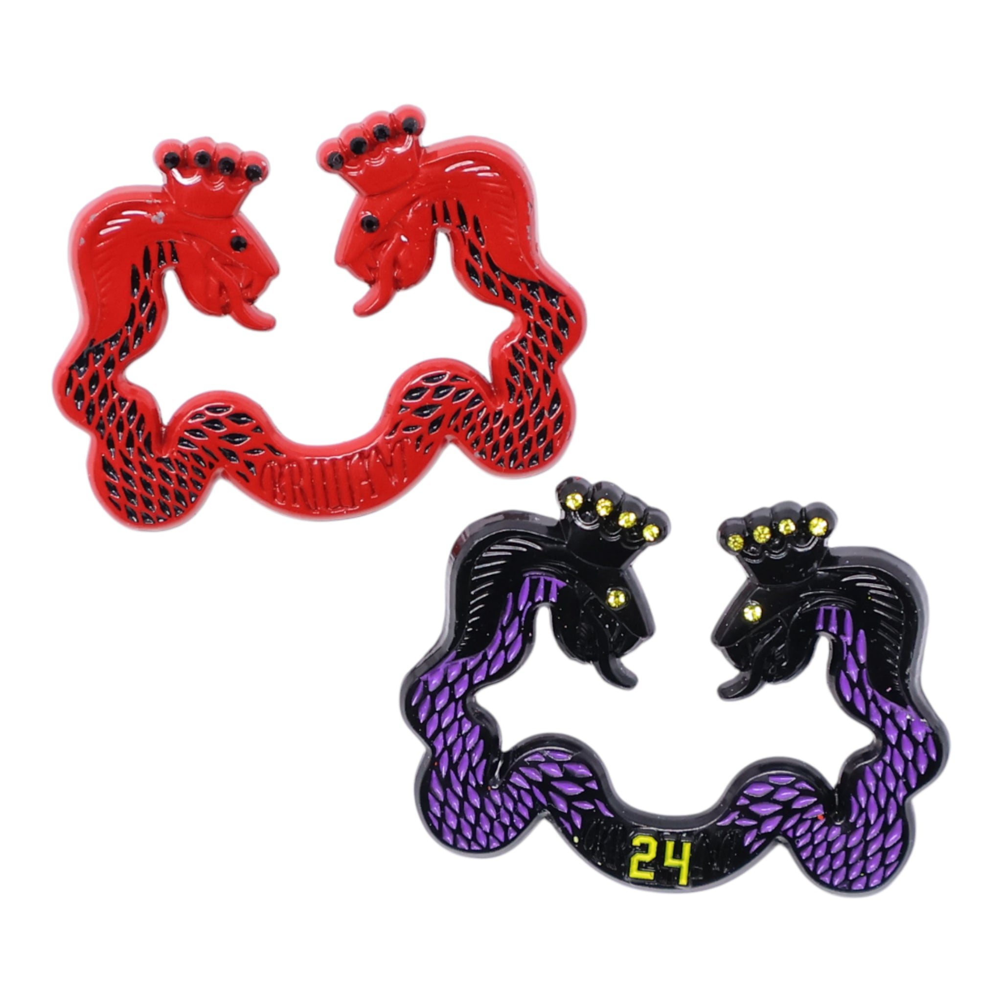 Brilliant Kobe Tribute Snake MLB Logo Pin