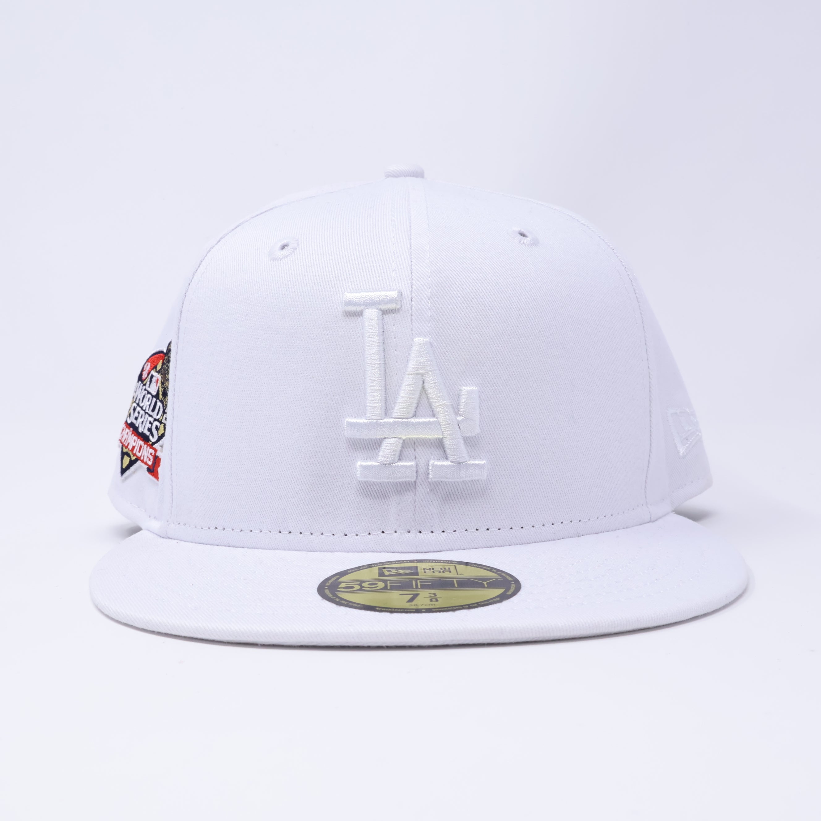 NWT White Los Angeles Dodgers 2024 World Series 59fifty New Era Fitted Hat Cap