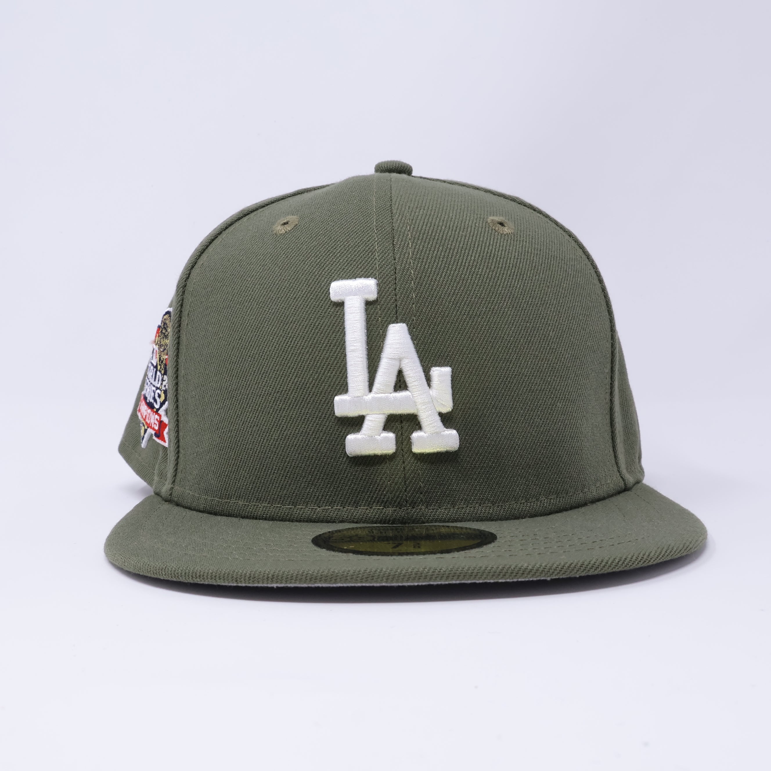 NWT Olive Los Angeles Dodgers 2024 World Series 59fifty New Era Fitted Hat Cap