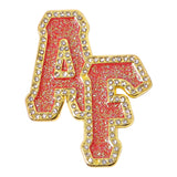 AF Letters Graphic Pin