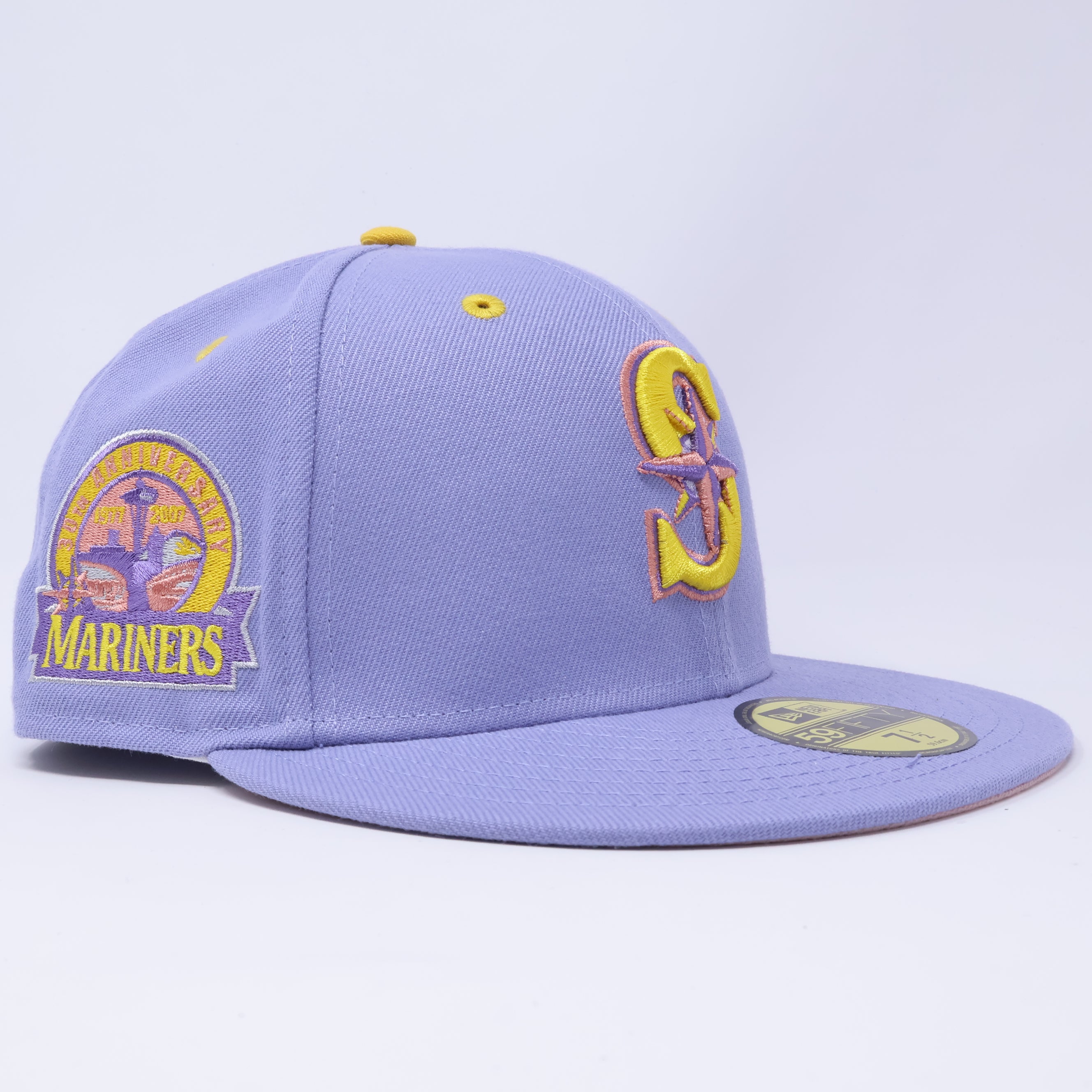 NWT 1/2 Purple Seattle Mariners 30th Anniversary 59fifty New Era Fitted Hat Cap