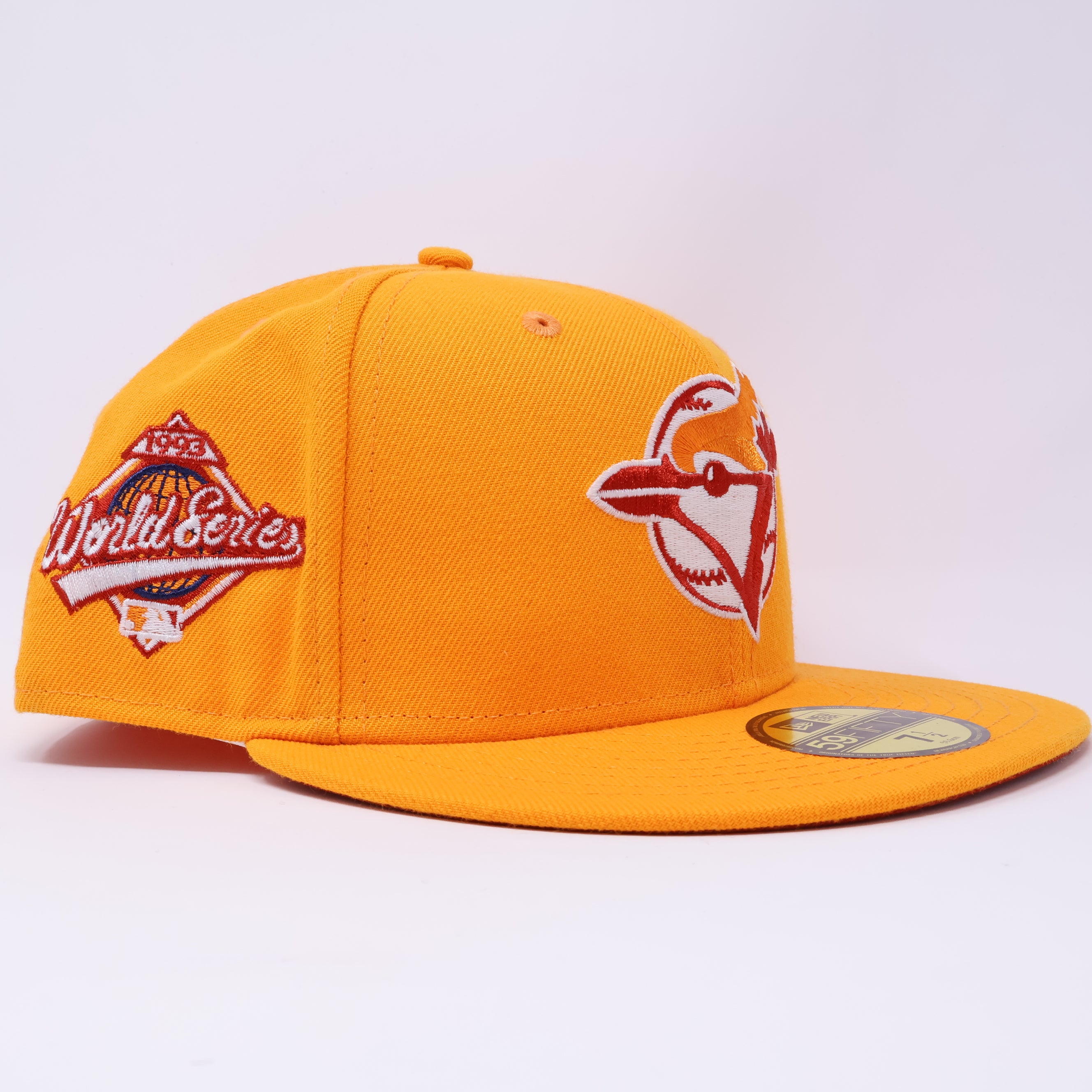 NWT 1/2 Yellow Toronto Blue Jays 1993 World Series 59fifty New Era Fitted Hat Cap