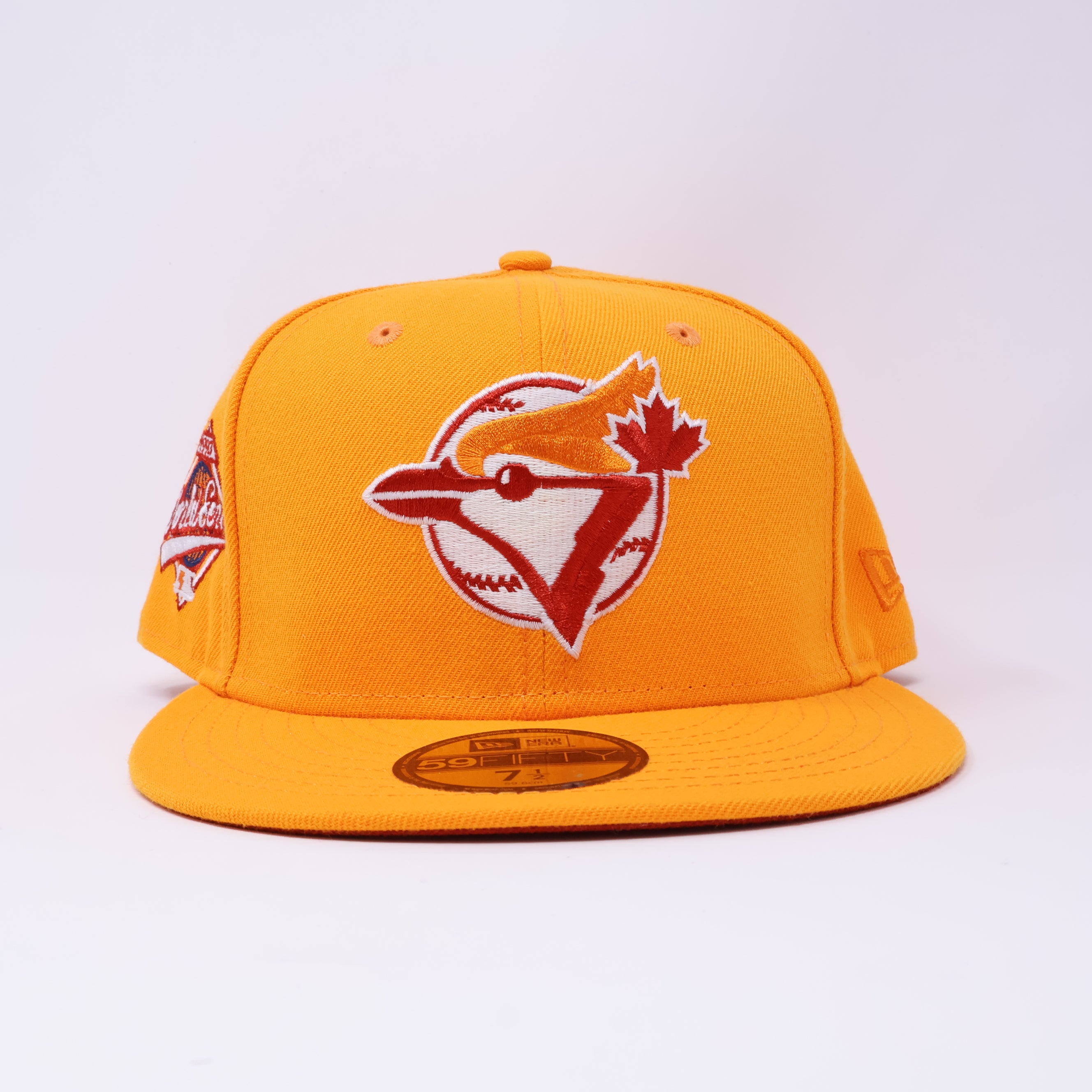 NWT 1/2 Yellow Toronto Blue Jays 1993 World Series 59fifty New Era Fitted Hat Cap