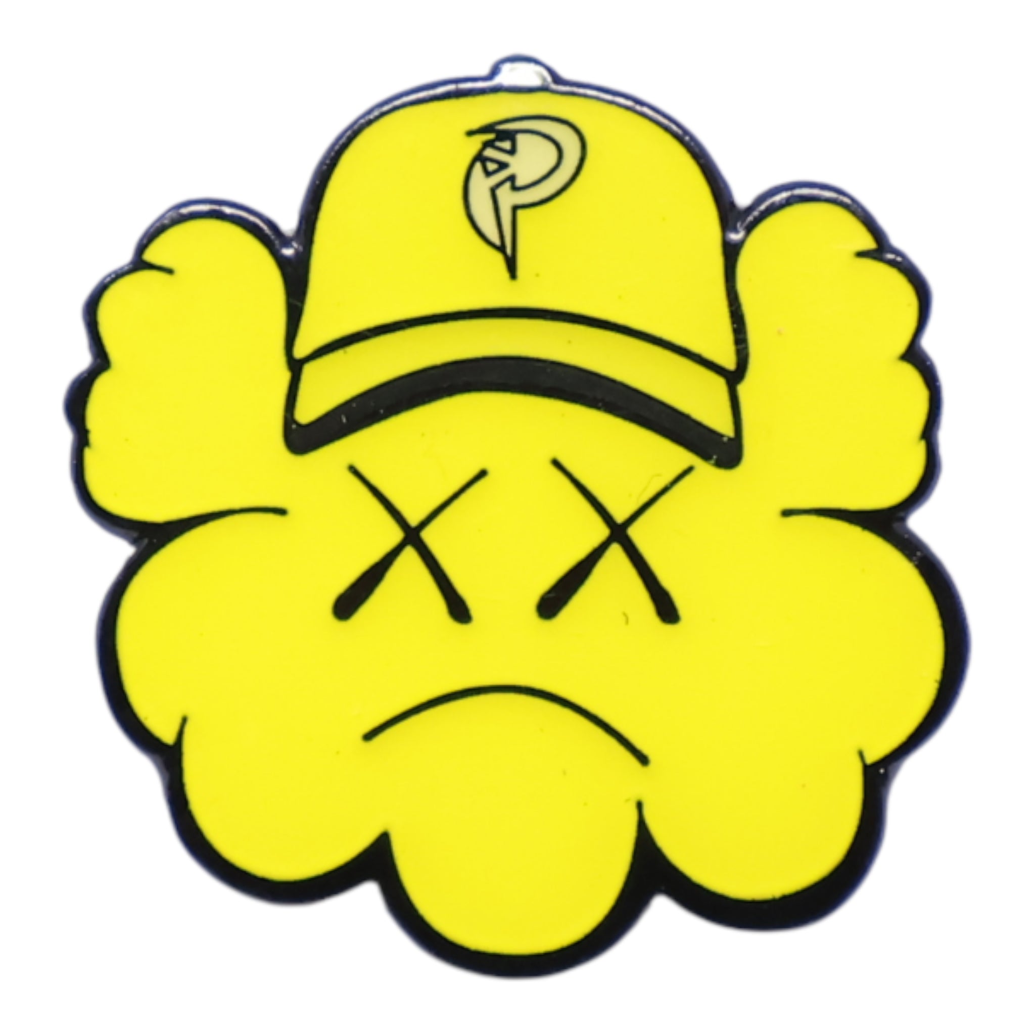 Yellow Kaws Like Graphic Pin