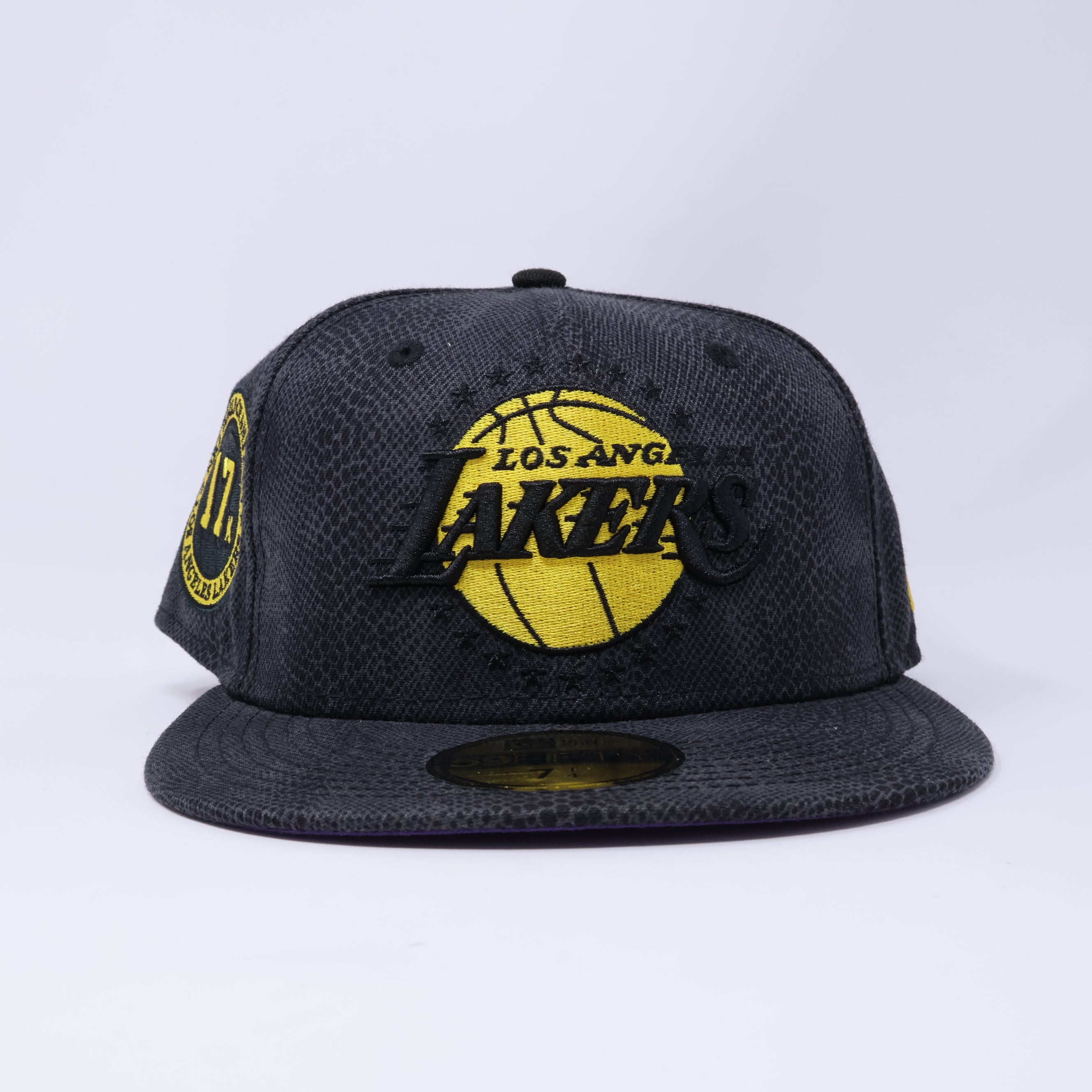 NWT 1/4 Black Camo Los Angeles Lakers 17x Champs 59fifty New Era Fitted Hat Cap