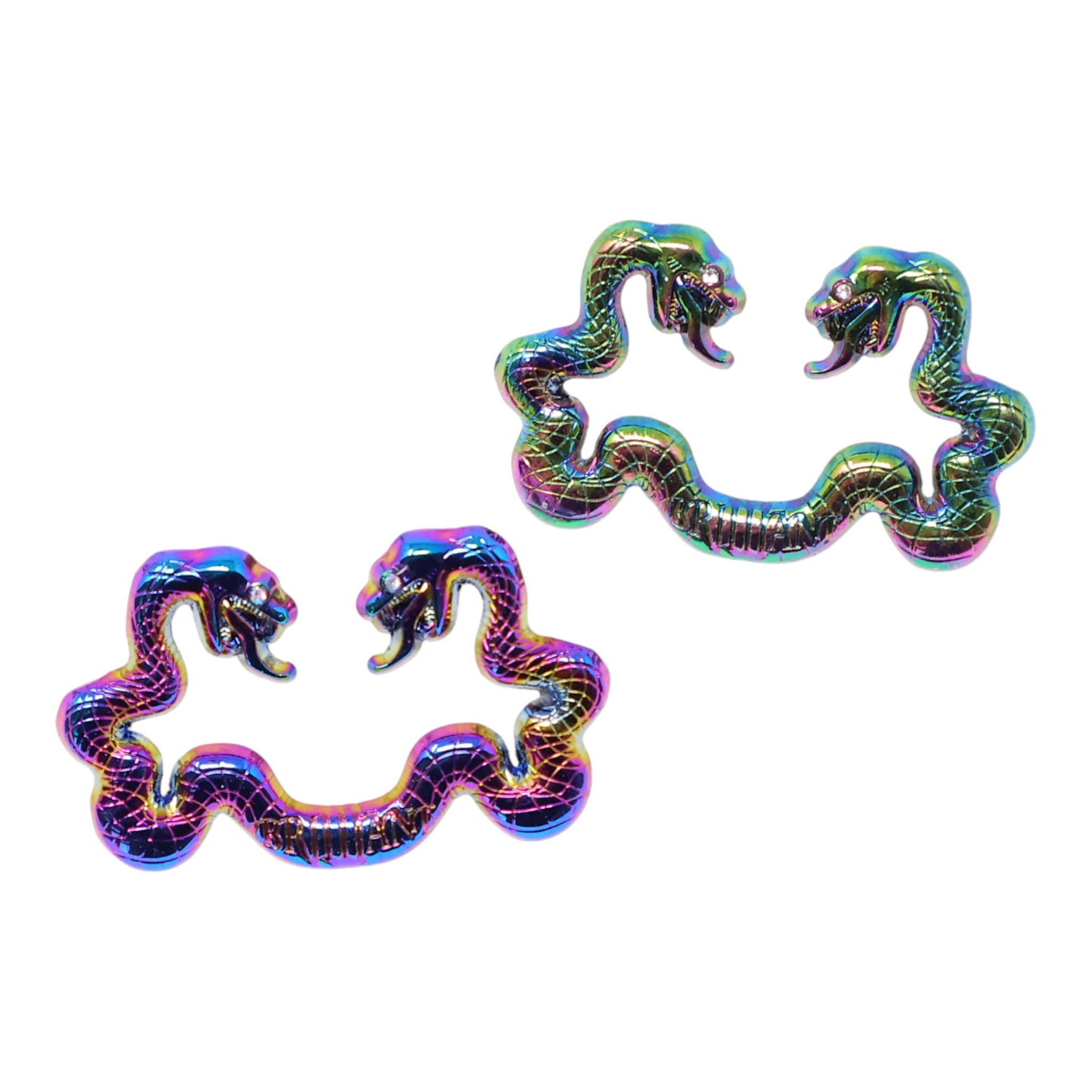 Iridescent Oil Spill Snakes MLB Logo Pin