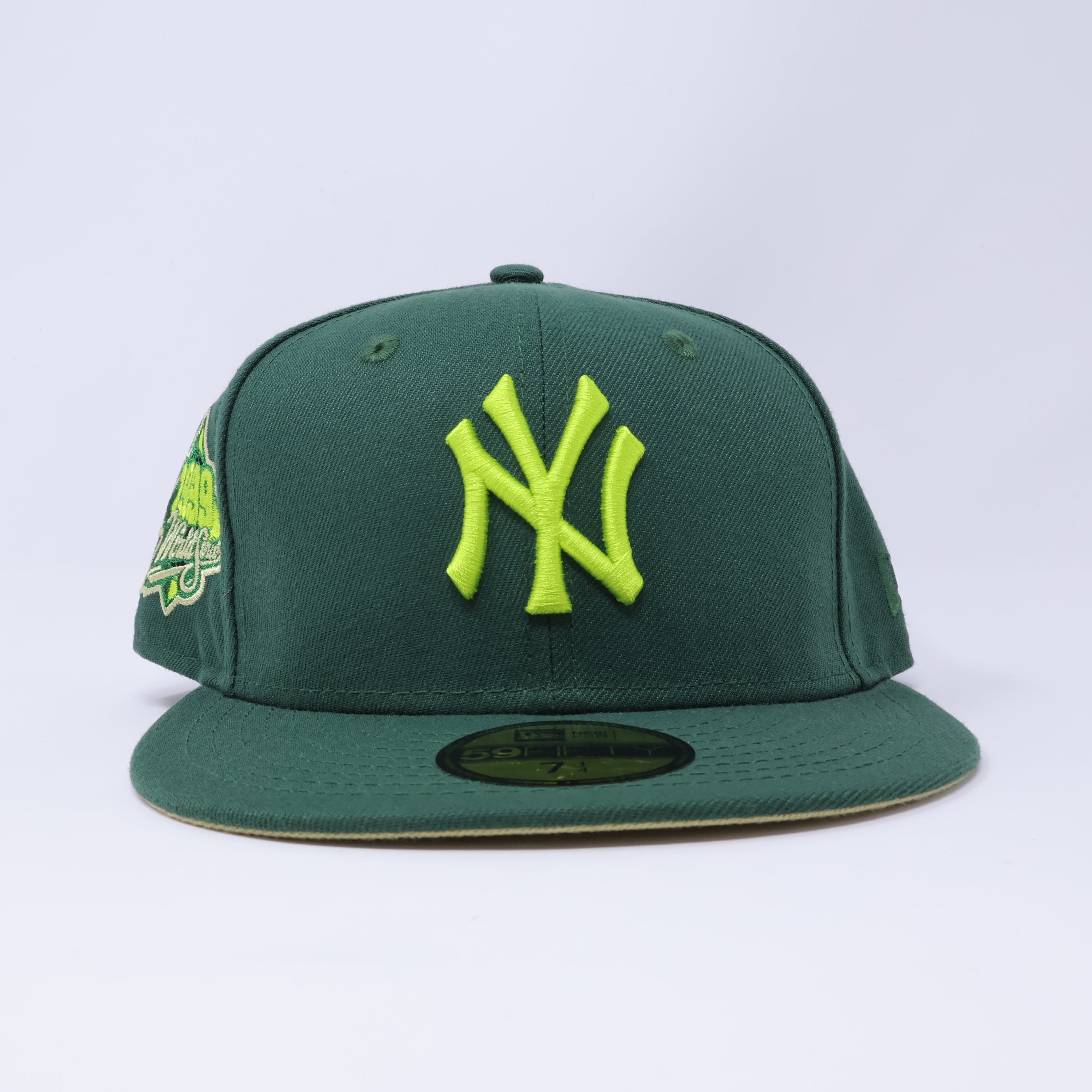 NWT 1/4 Green New York Yankees 1999 World Series 59fifty New Era Fitted Hat Cap