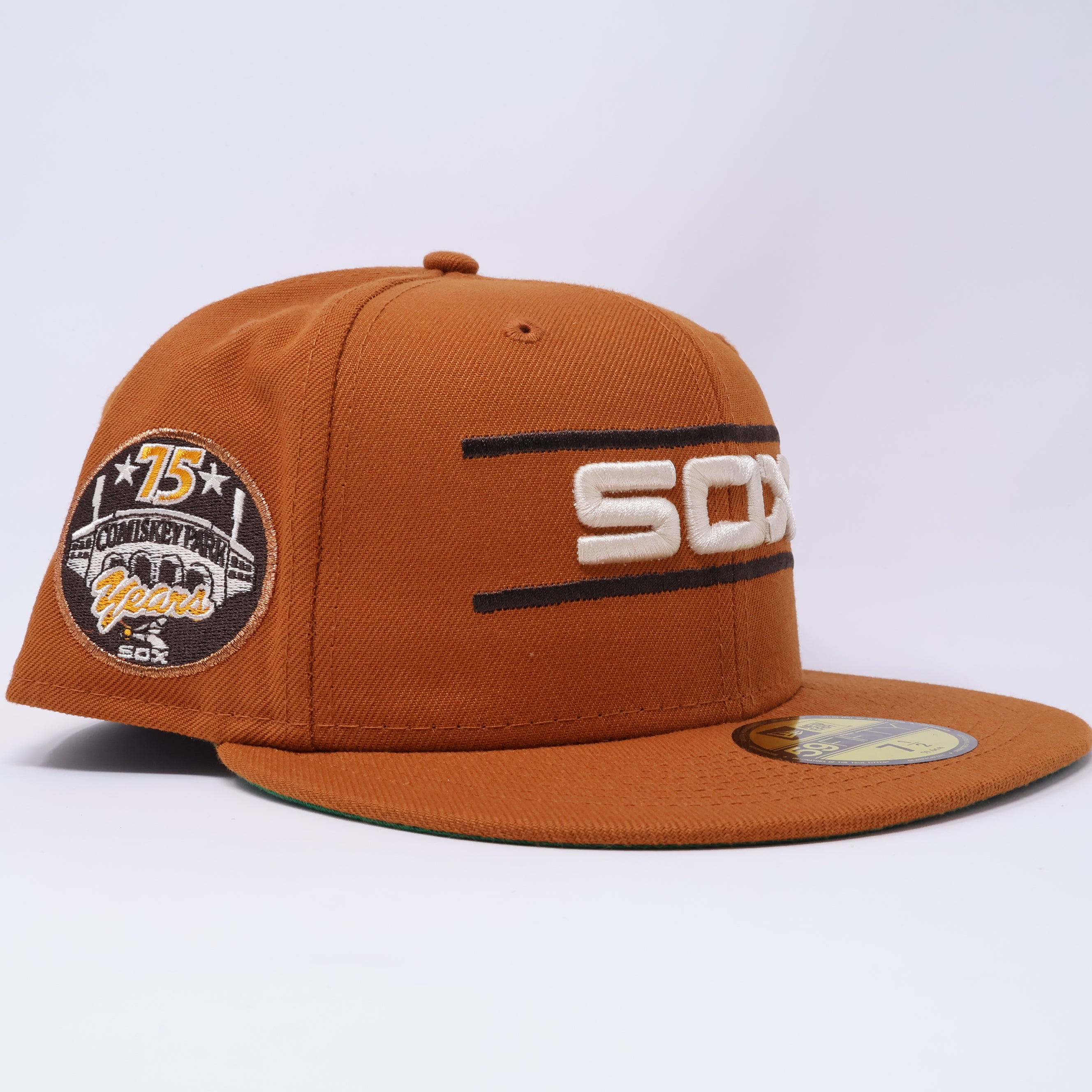 NWT Orange Chicago White Sox Comiskey Park 59fifty New Era Fitted Hat Cap
