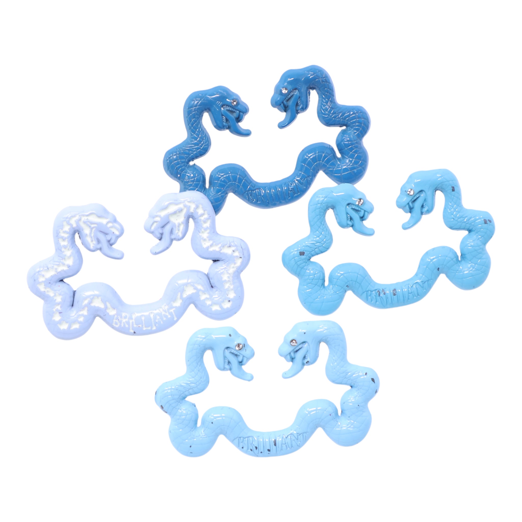 Various Blue Snakes MLB Logo Pin