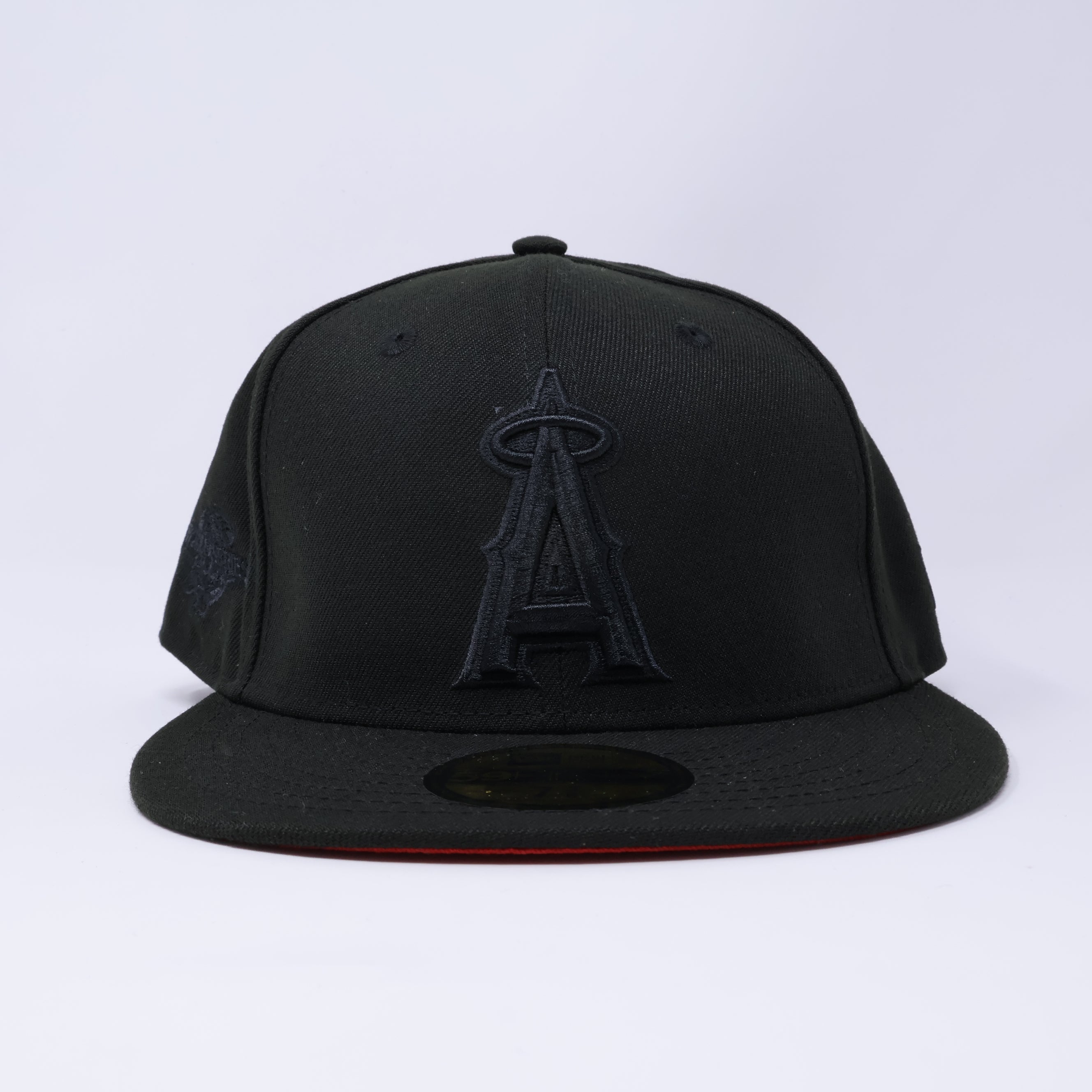 NWT Black Los Angeles Angels 2002 World Series 59fifty New Era Fitted Hat Cap