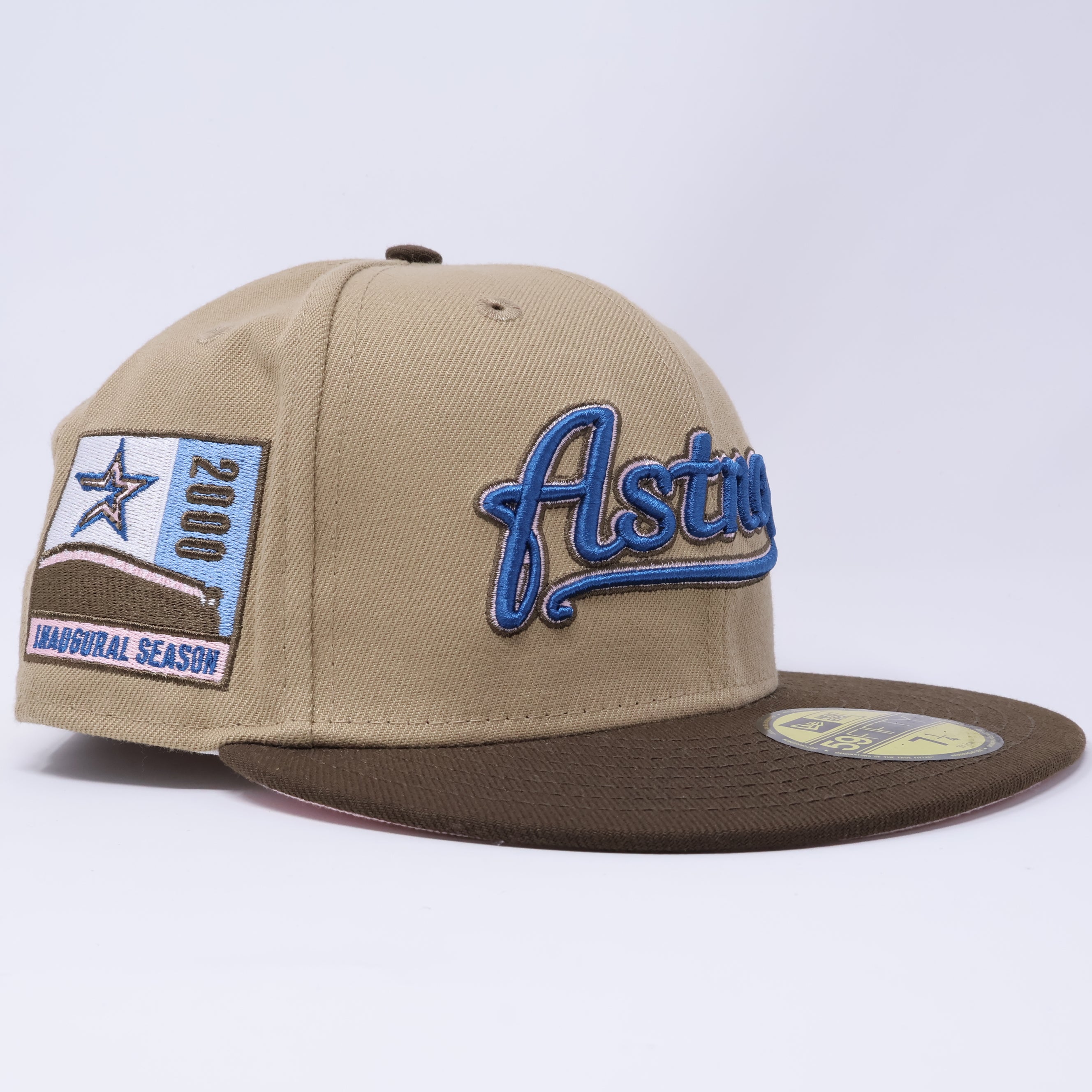 NWT Khaki Houston Astros 2000 Inaugural Season 59fifty New Era Fitted Hat Cap