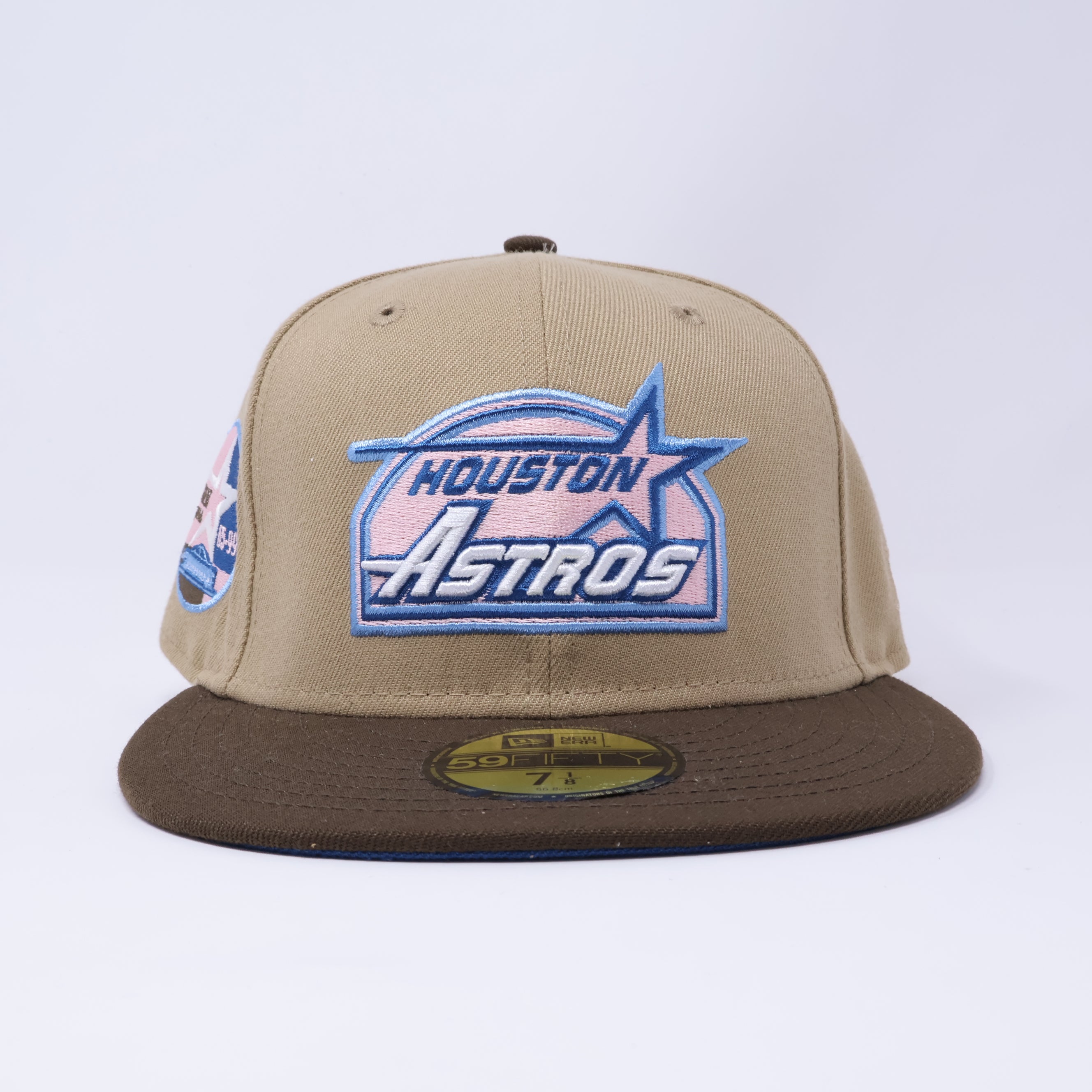 NWT 1/8 Khaki Houston Astros 35 Great Years 59fifty New Era Fitted Hat Cap