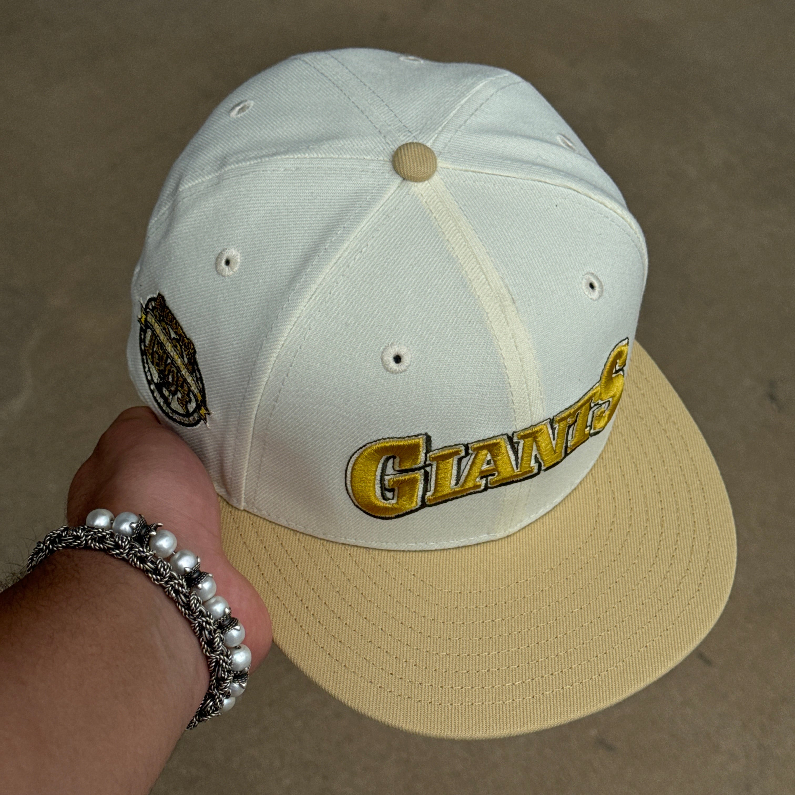 USED 1/8 Chrome San Francisco Giants 1984 All Star Game 59fifty New Era Fitted Hat Cap