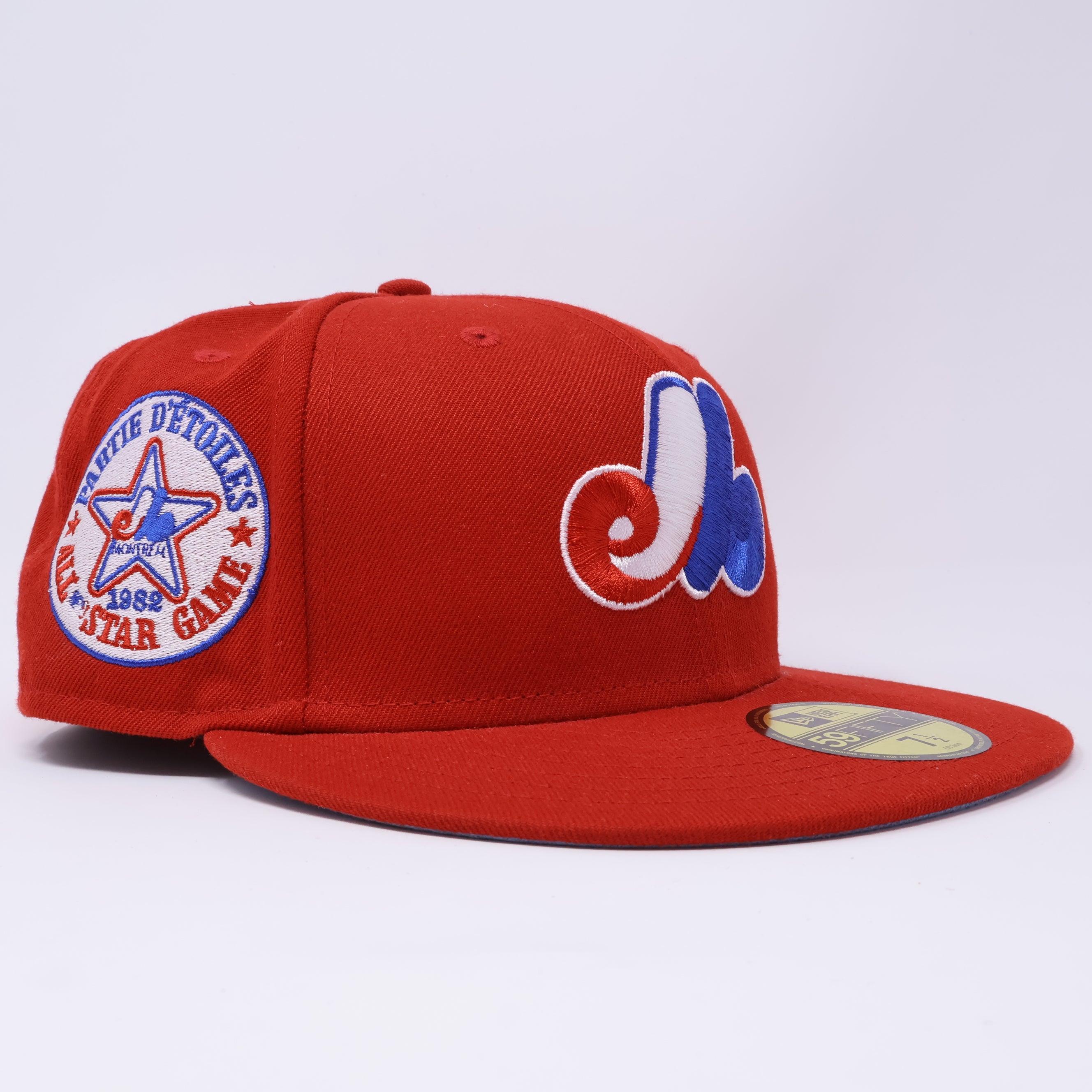 NWT 1/2 Red Montreal Expos 1982 All Star Game 59fifty New Era Fitted Hat Cap
