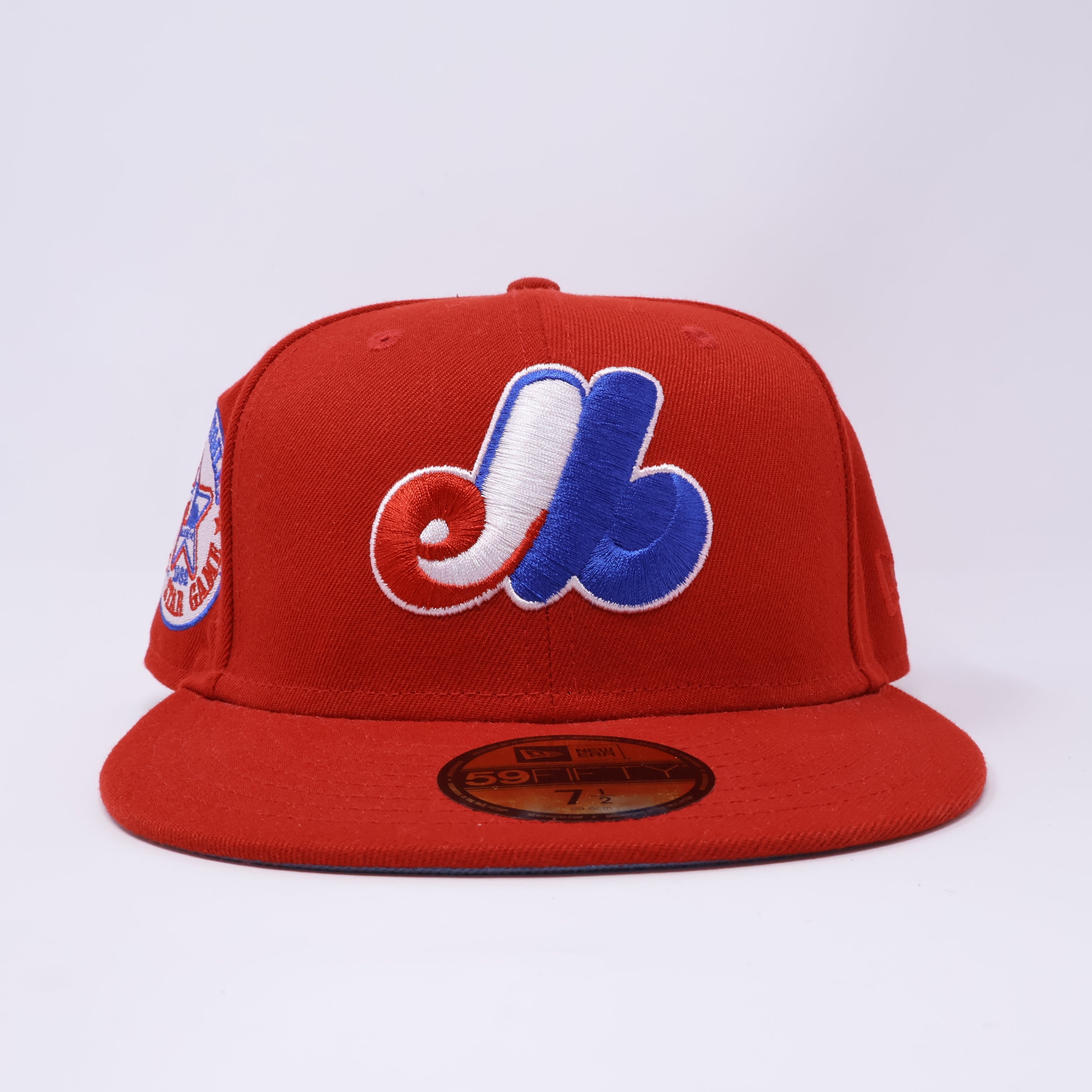 NWT 1/2 Red Montreal Expos 1982 All Star Game 59fifty New Era Fitted Hat Cap