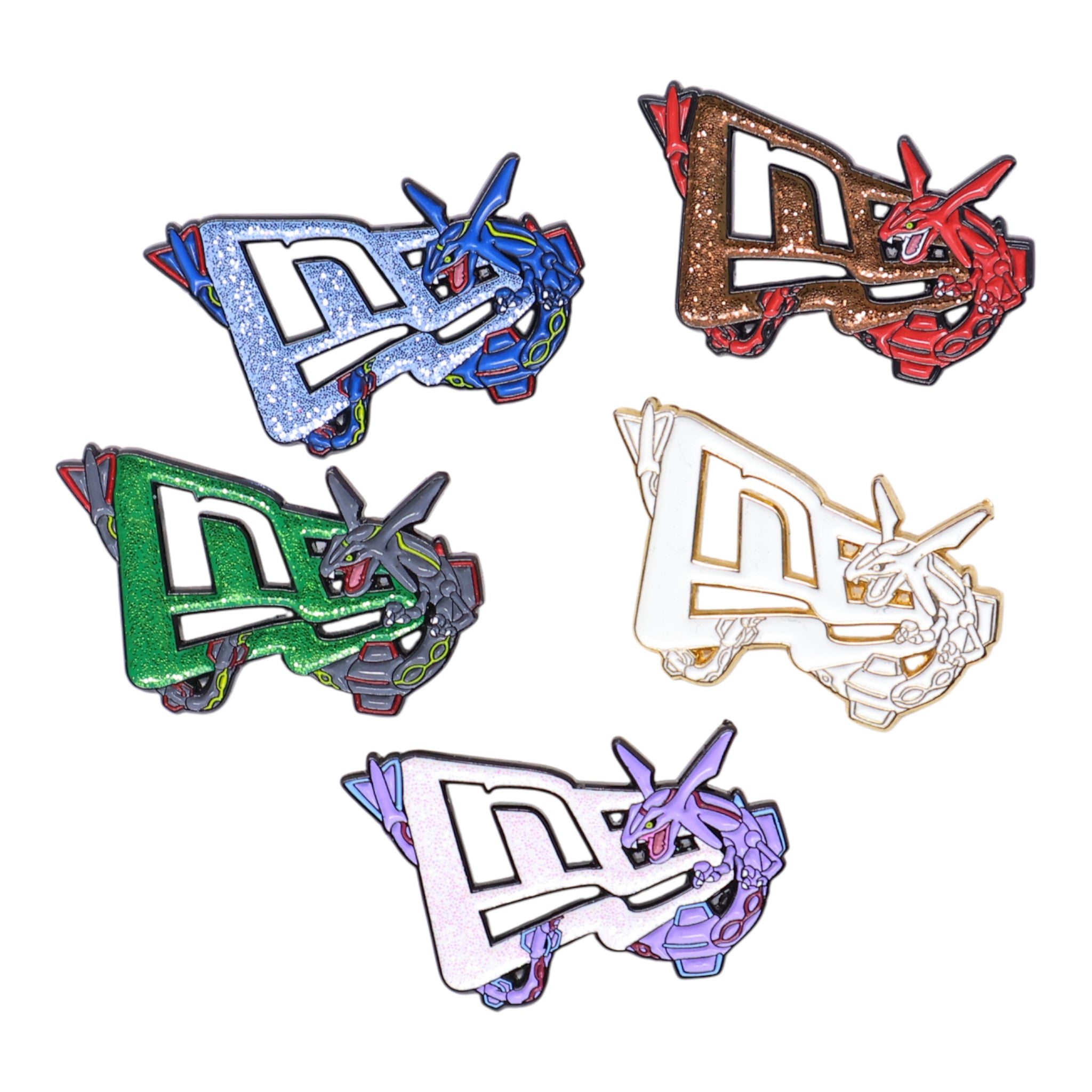 Various PokemonRayquaza New Era Logo Pin