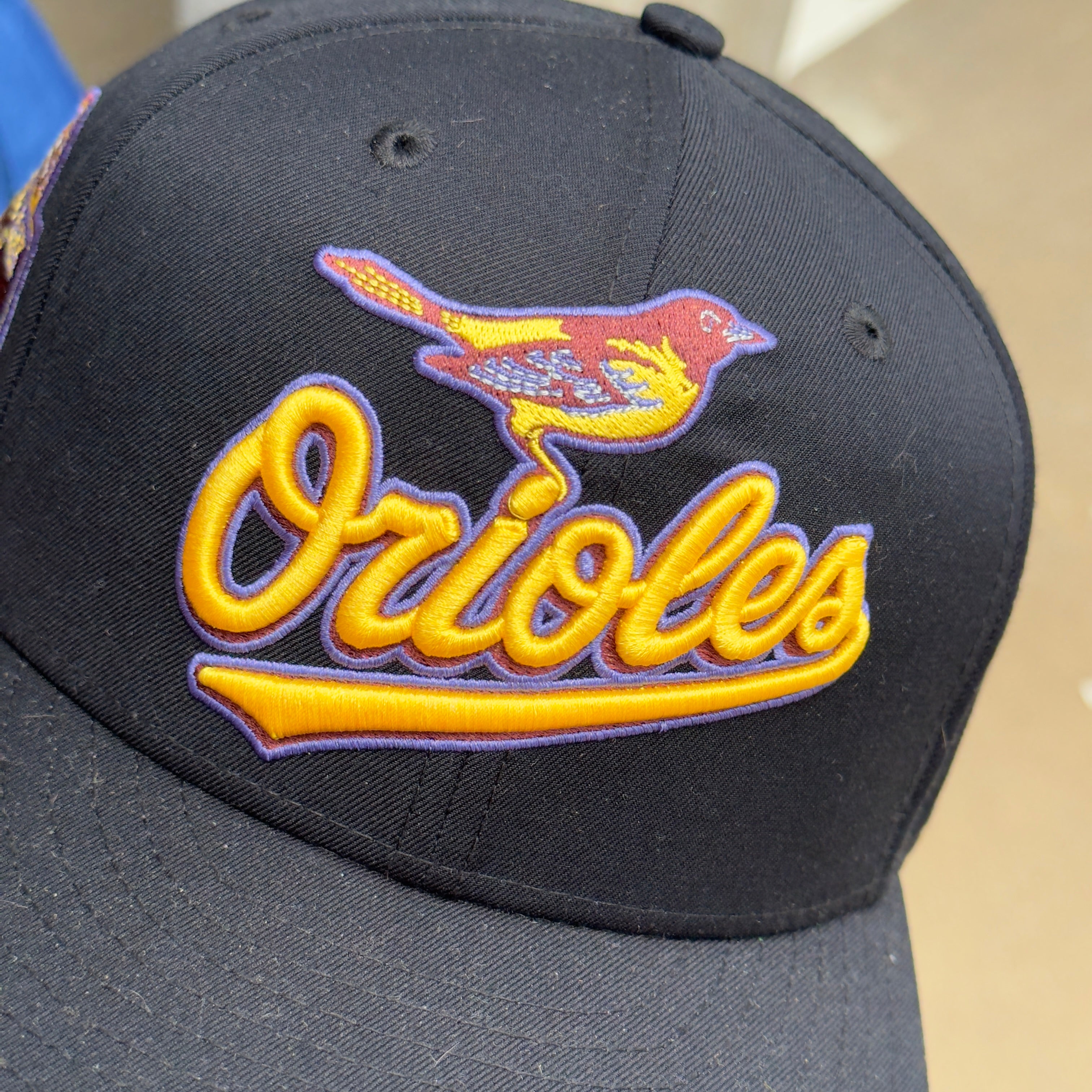 1/2 USED Black Baltimore Orioles Oriole Park Yards 59fifty New Era Fitted Hat Cap