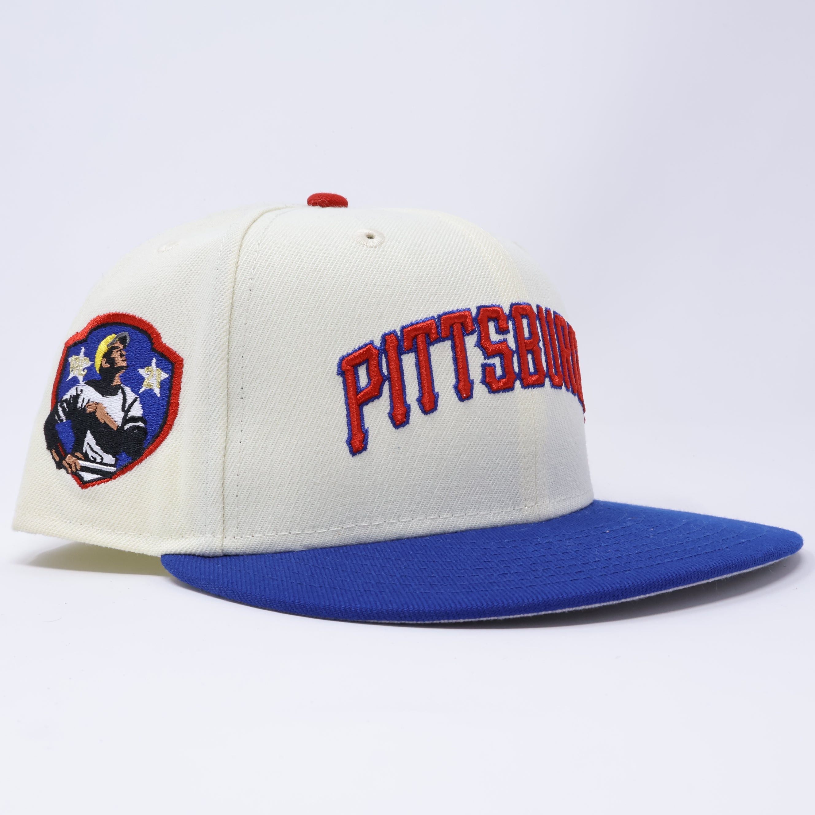 USED 1/8 Chrome Pittsburg Pirates Roberto Clemente 59fifty New Era Fitted Hat Cap