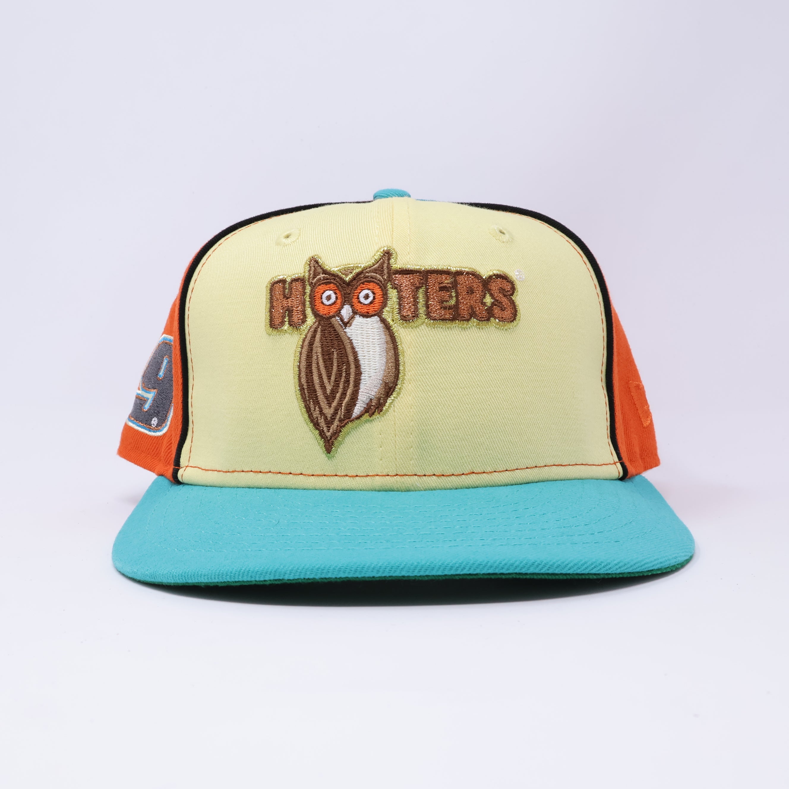 USED 1/8 Multicolor Hooters Number 9 NASCAR 59fifty New Era Fitted Hat Cap