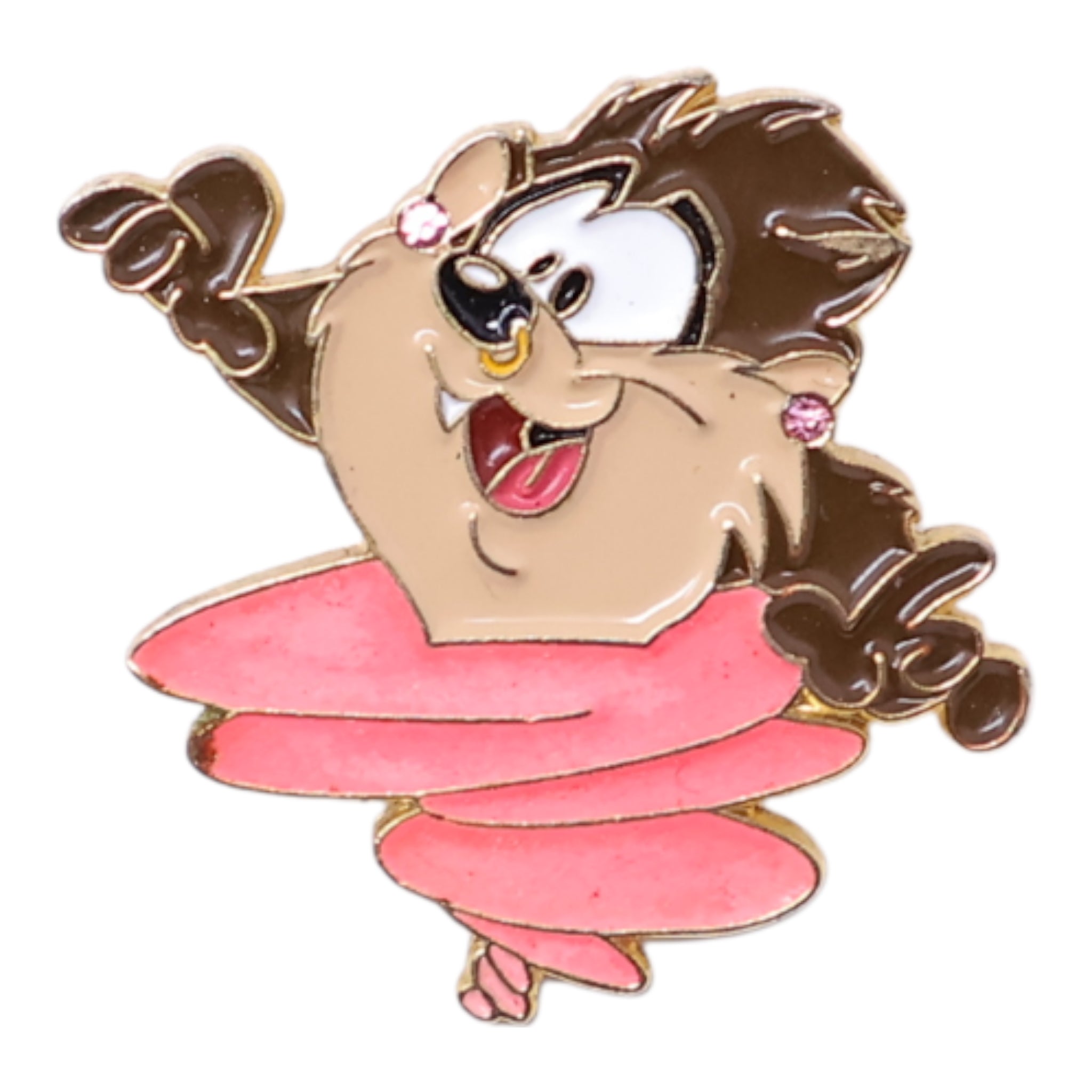 Tasmanian Devil Tornado Legs Graphic Pin