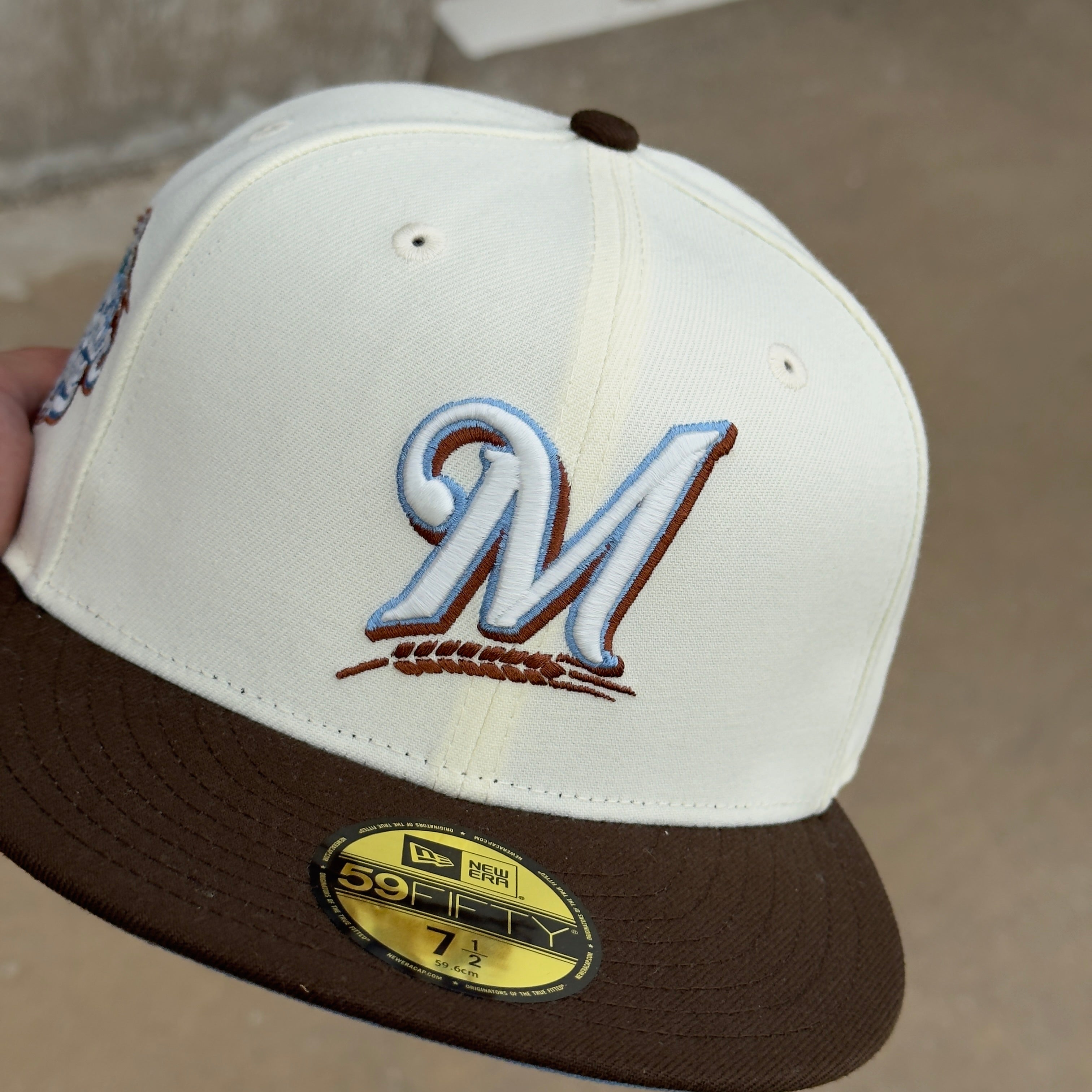 1/2 NEW Chrome Milwaukee Brewers All Star Game 59fifty New Era Fitted Hat Cap