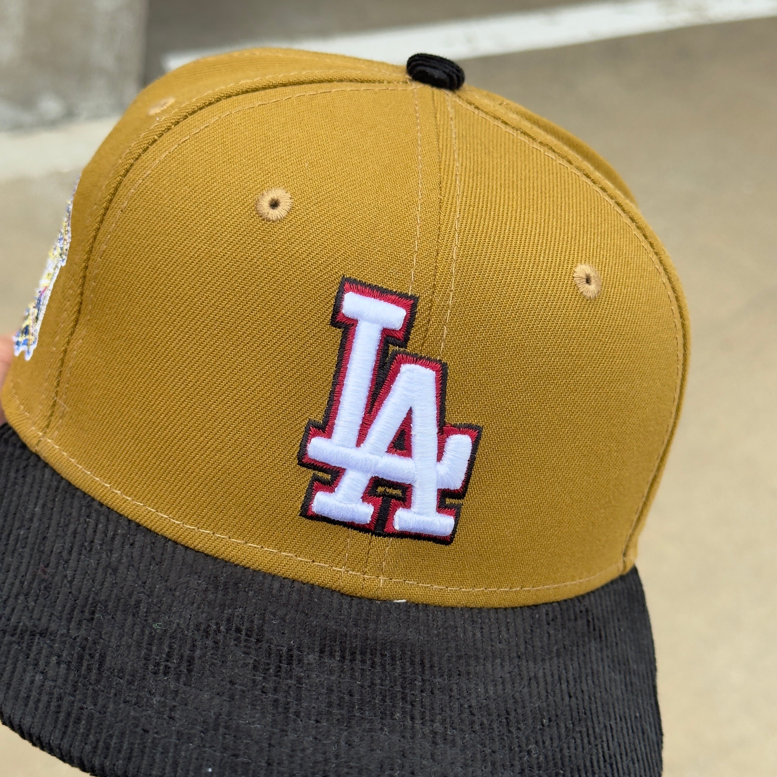 1/8 USED Brown Los Angeles Dodgers 40th Anniversary 59fifty New Era Fitted Hat Cap