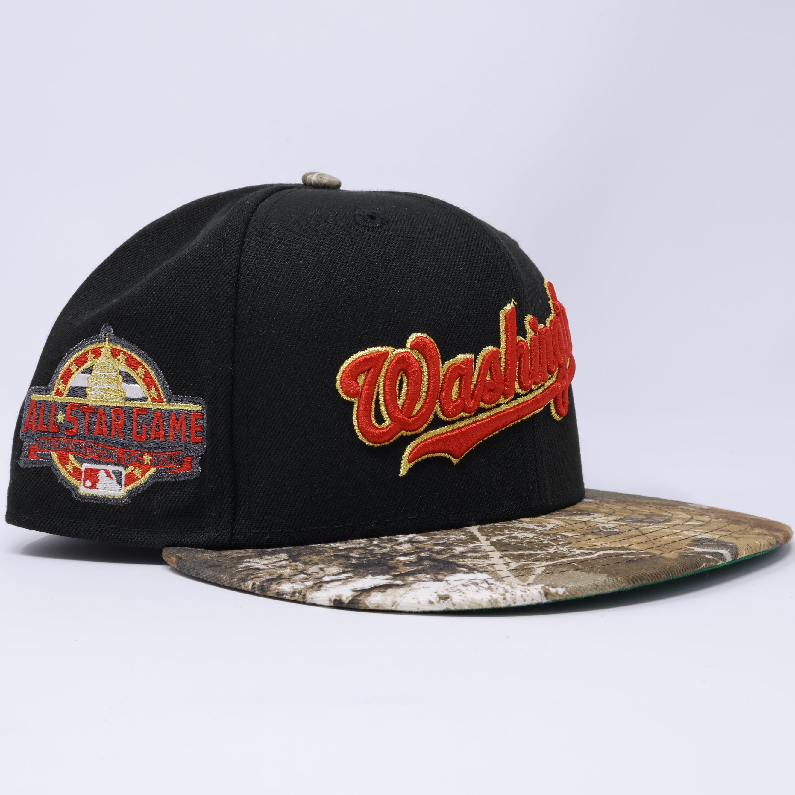 USED 1/8 Black Washington Nationals All Star Game 59fifty New Era Fitted Hat Cap