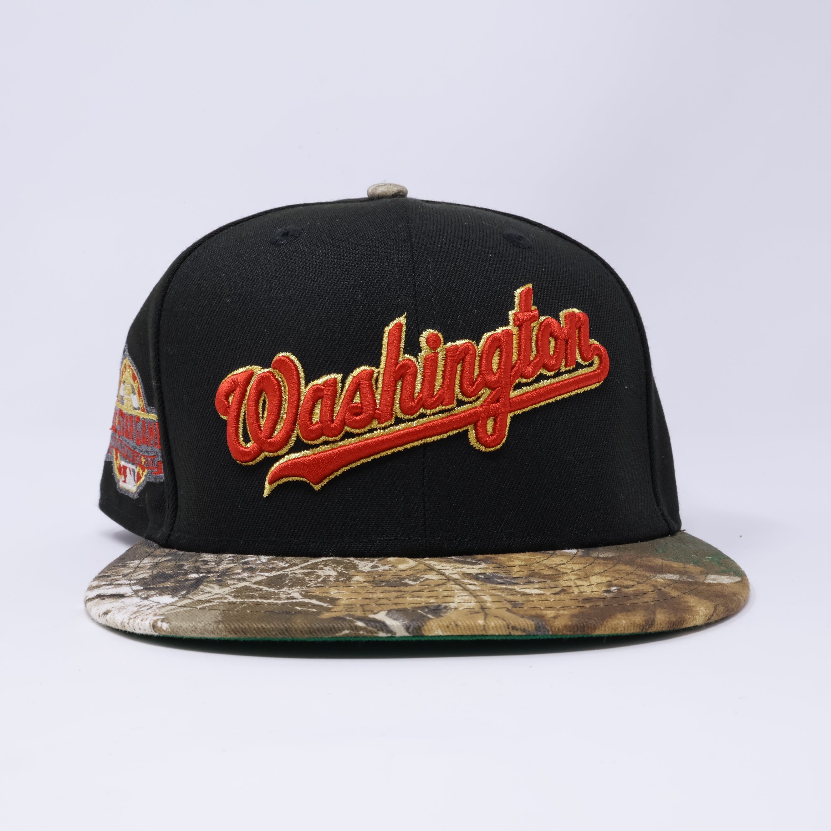 USED 1/8 Black Washington Nationals All Star Game 59fifty New Era Fitted Hat Cap