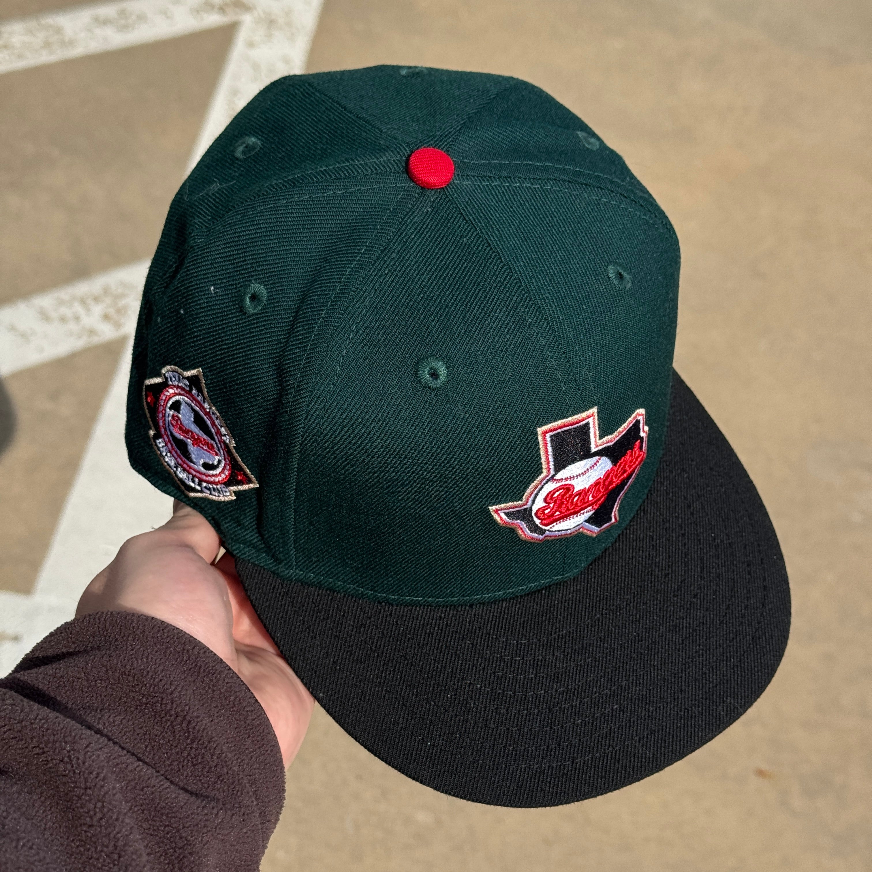 USED 1/2 Green Dallas Texas Rangers Baseball Club 59fifty New Era Fitted Hat Cap