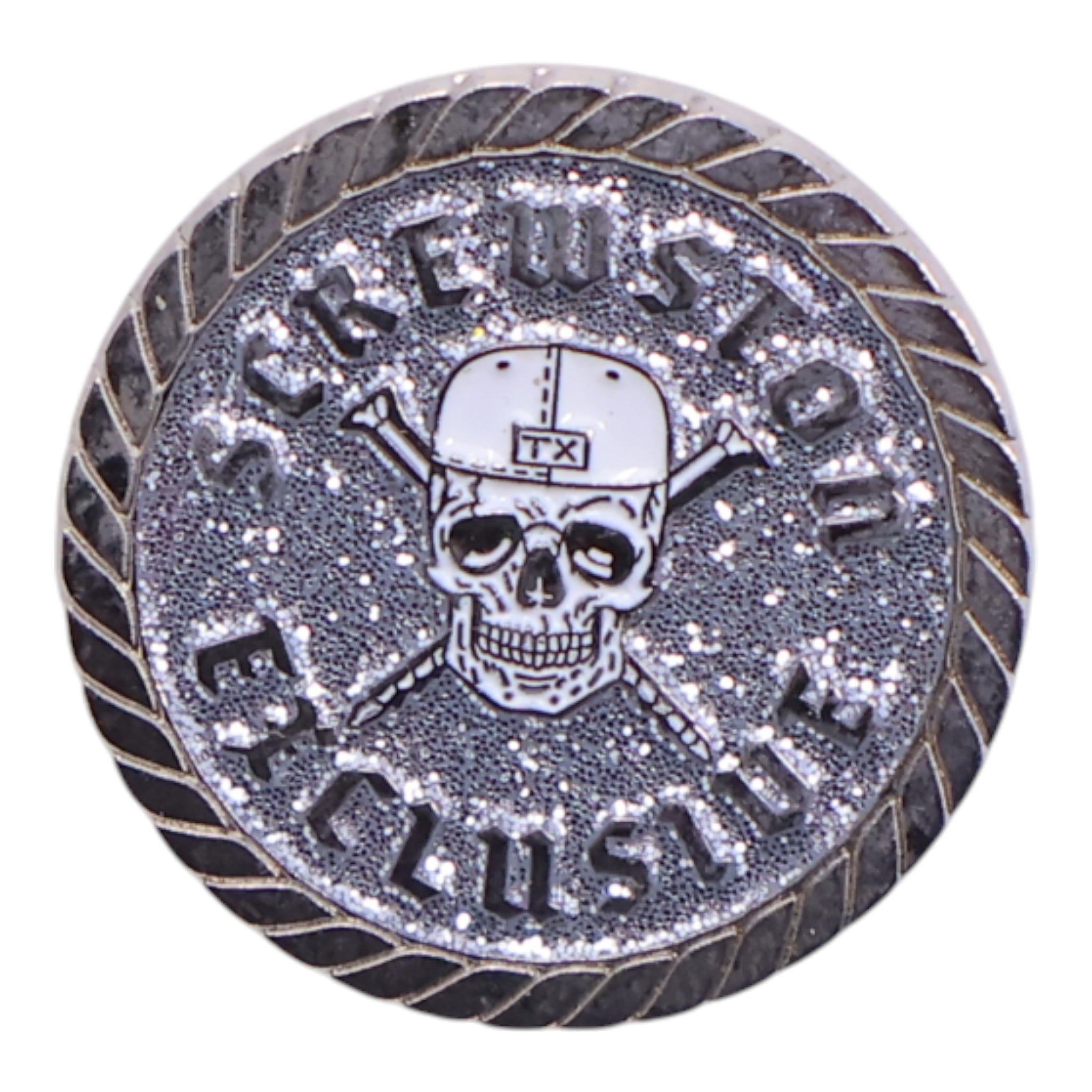 TxFitteds Silver Coin Pin