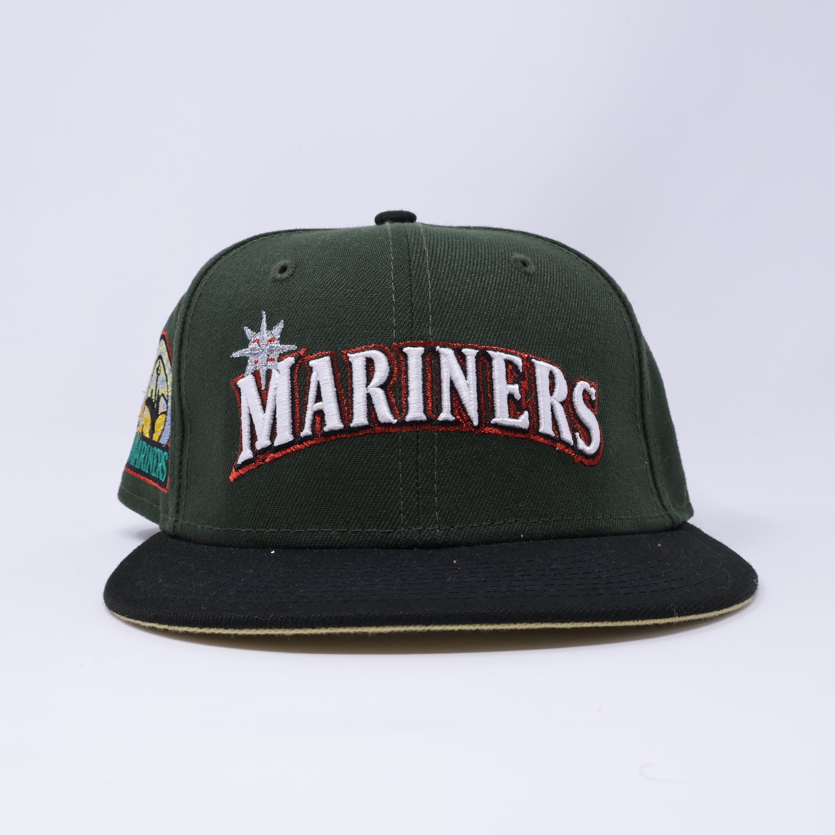 USED 1/8 Green Seattle Mariners 30th Anniversary 59fifty New Era Fitted Hat Cap