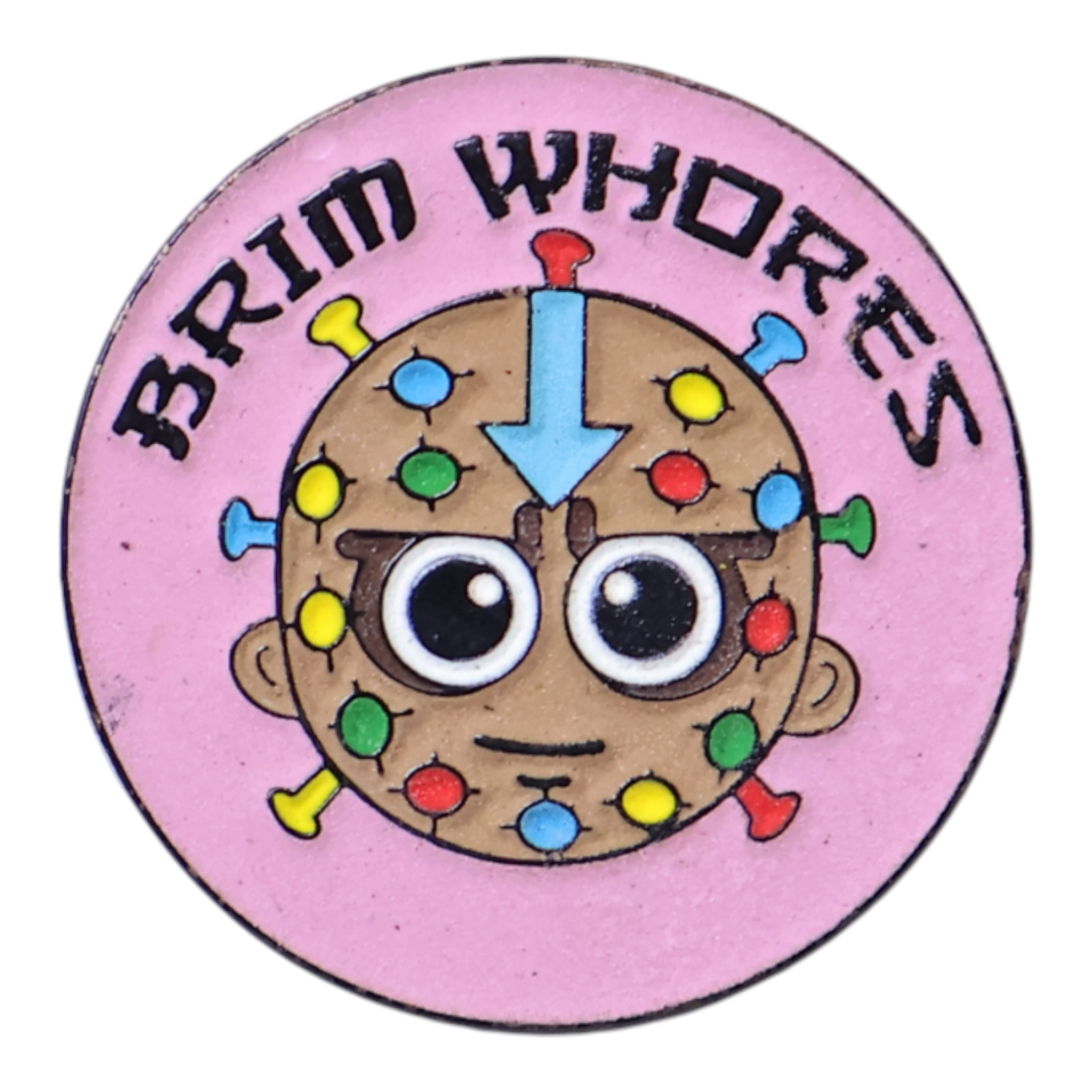 Pink Brim Fanatic Coin Pin